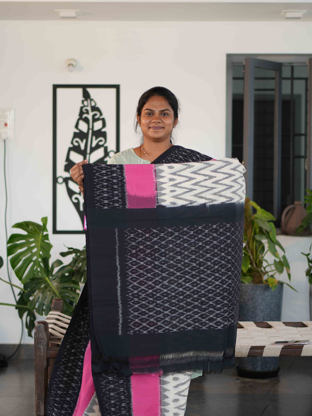 Ikkat Cotton Sarees Heritage Bloom / SKU227 – 7