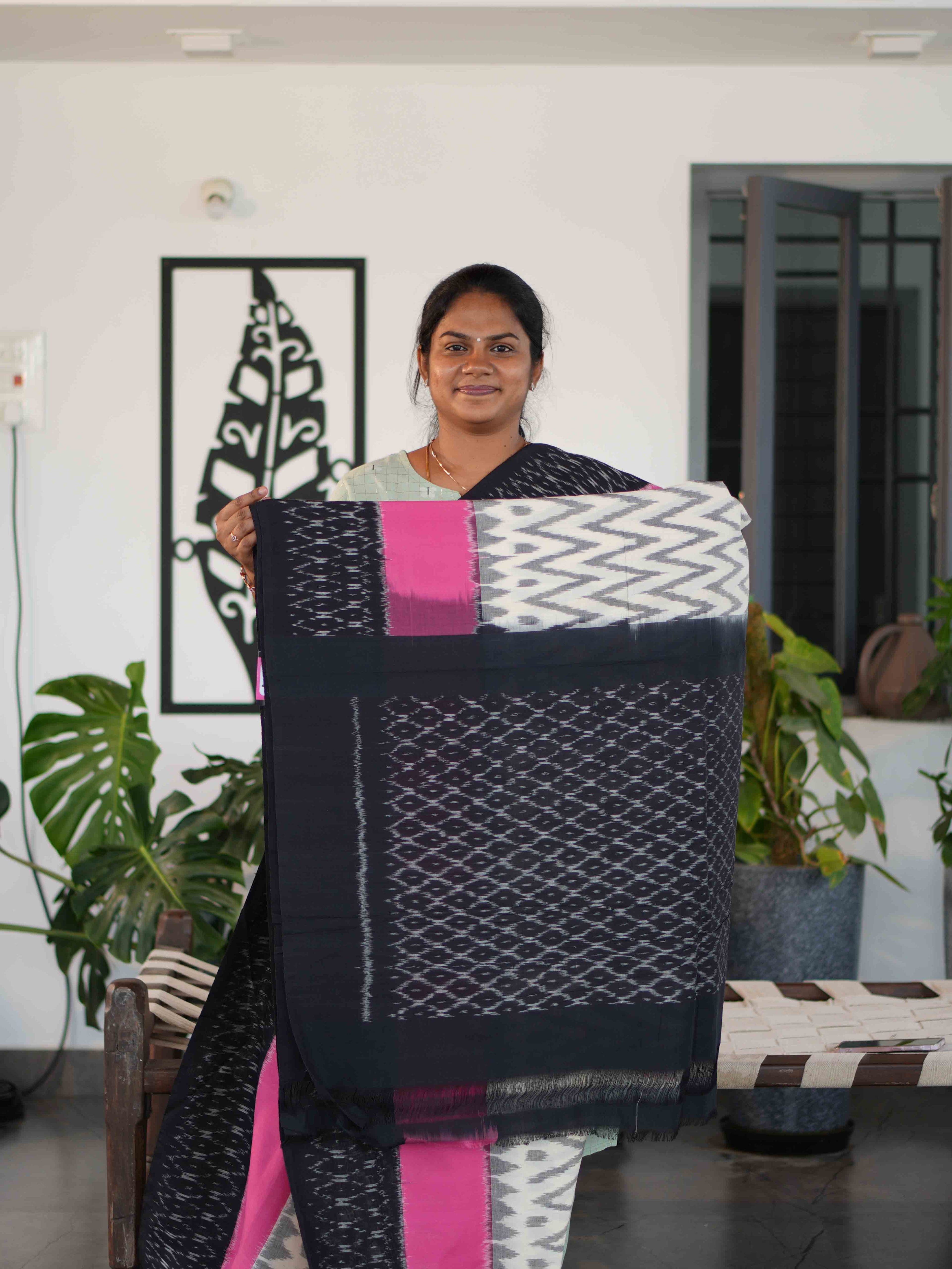 Ikkat Cotton Sarees Heritage Bloom / SKU227 – 7