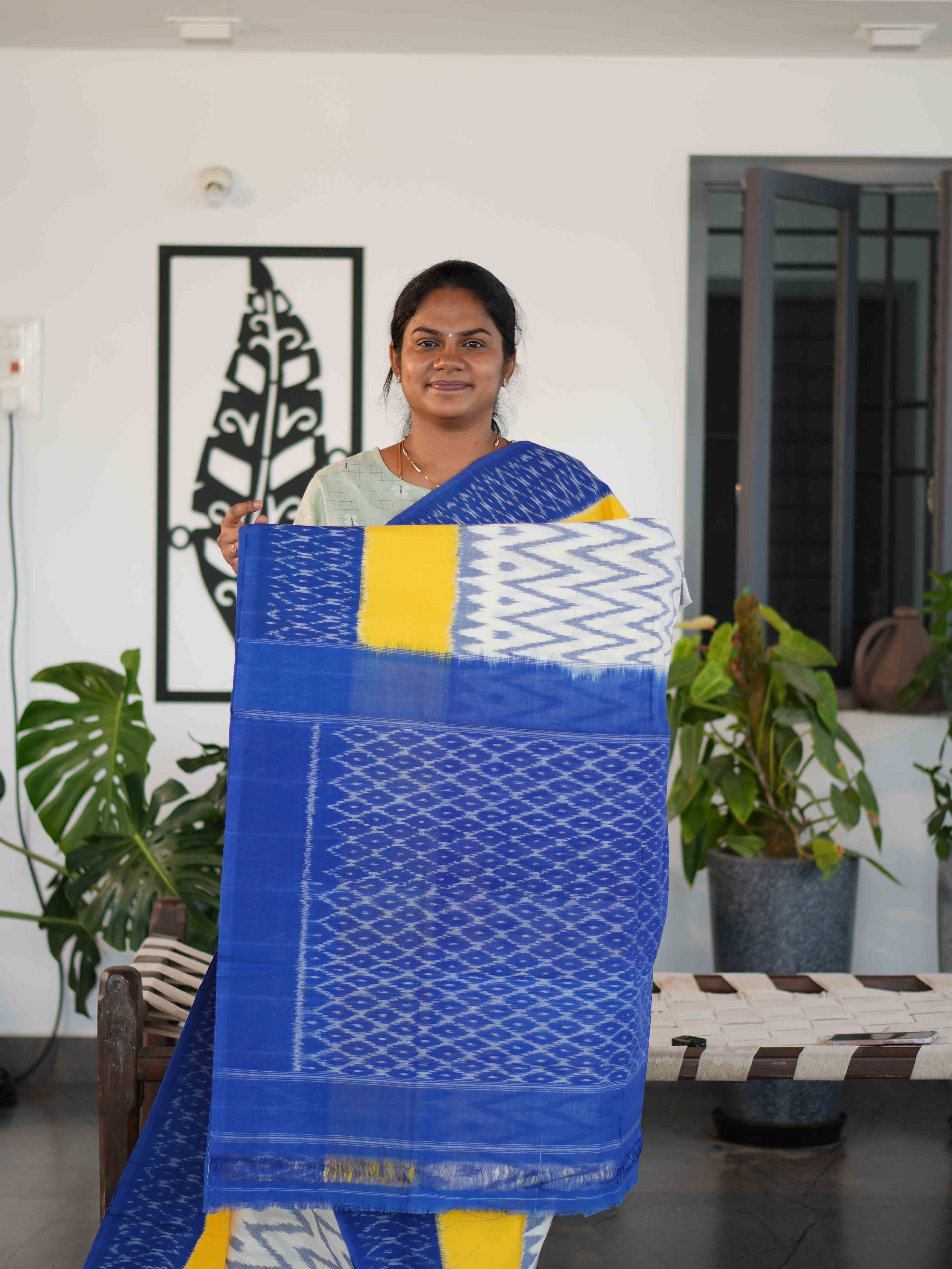 Ikkat Cotton Sarees Royal Elegance / SKU227 – 8