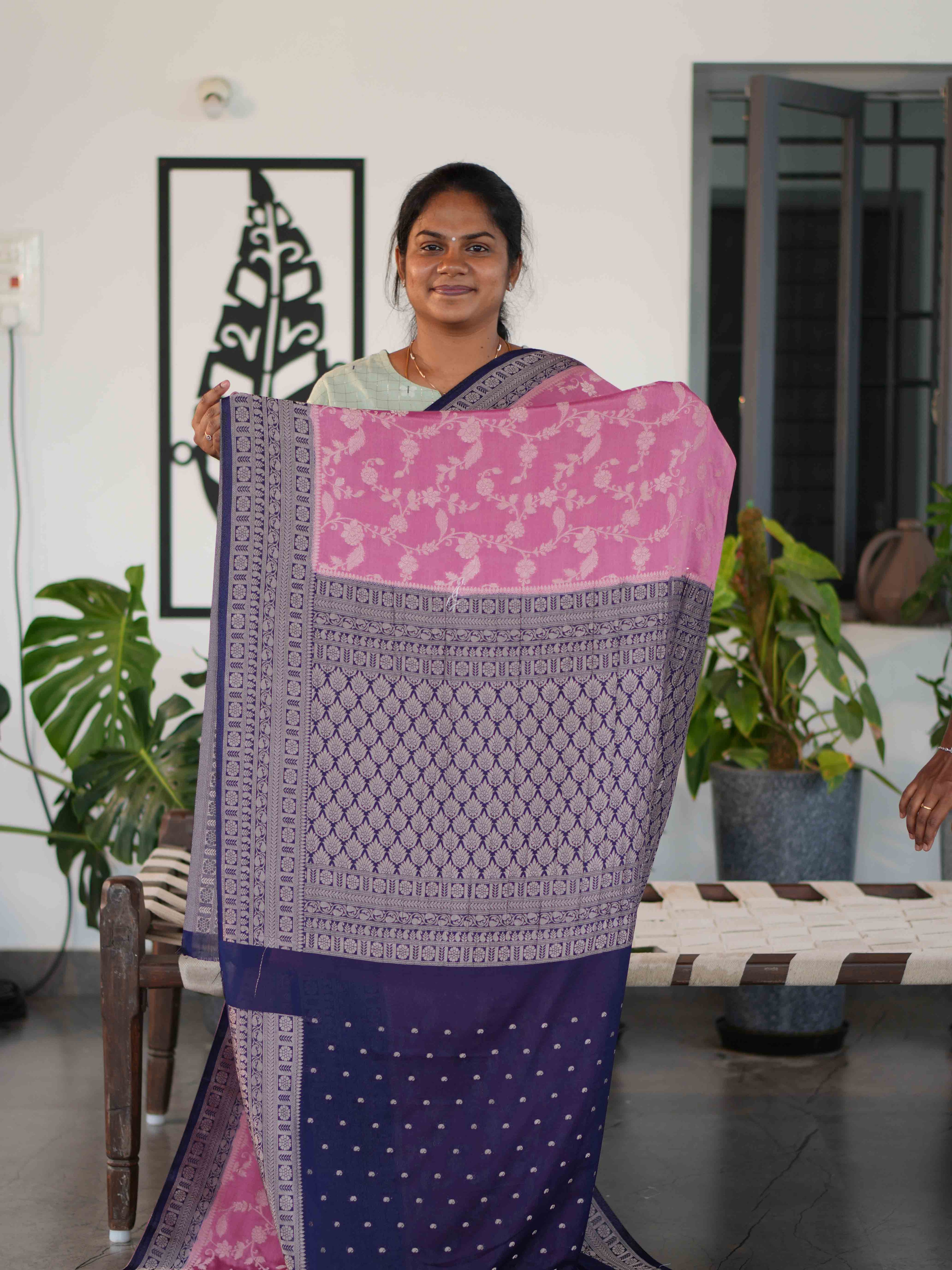 Georgette Sarees Woven Elegance / SKU229 – 9