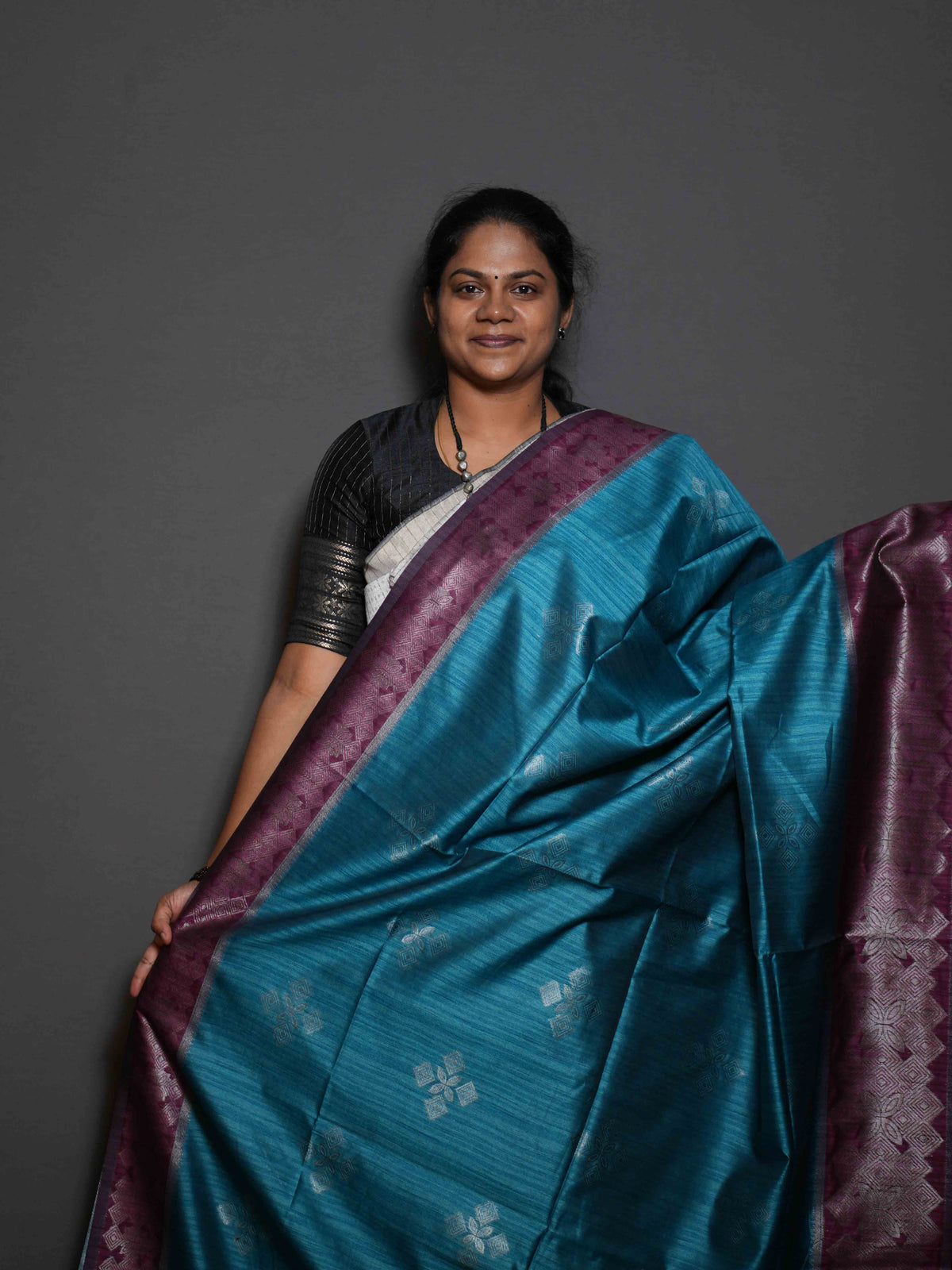 Jute Tussar Sarees Noble Weave / SKU318 – 8
