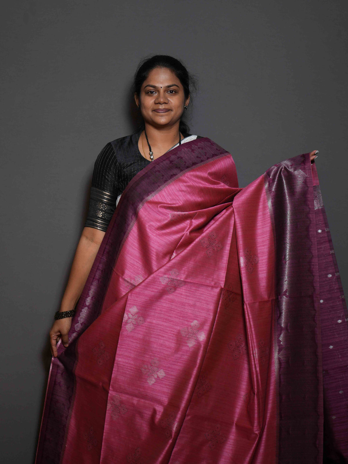 Jute Tussar Sarees Majestic Grace / SKU318 – 9