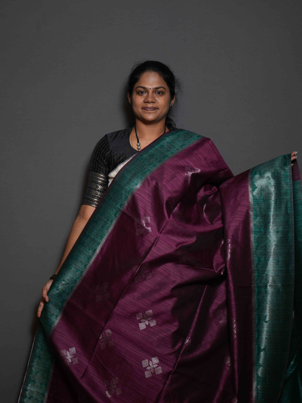 Jute Tussar Sarees Royal Texture / SKU318 – 11
