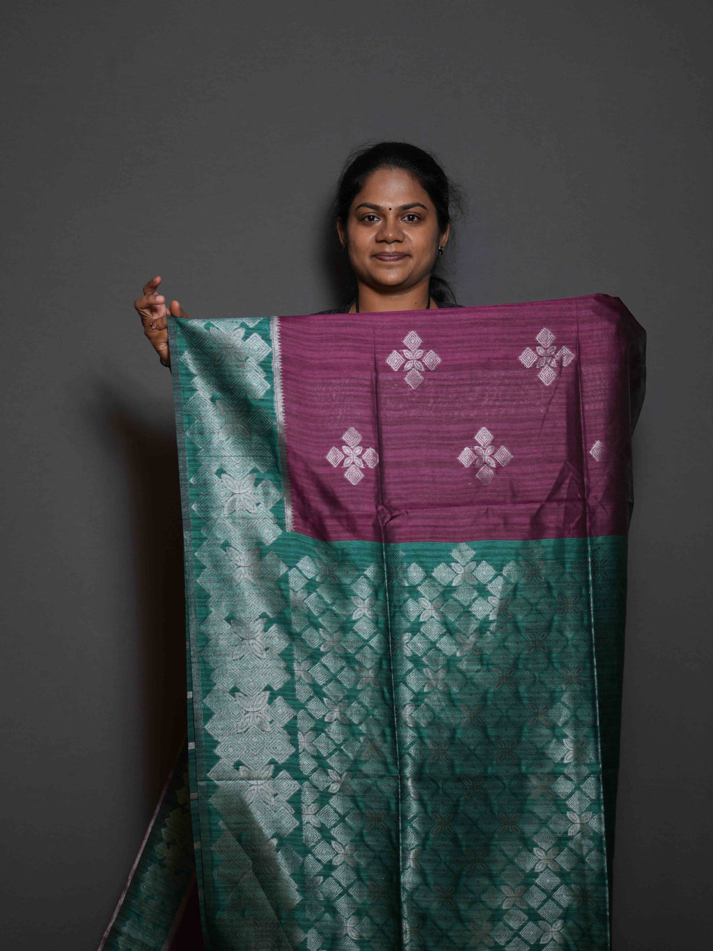 Jute Tussar Sarees Royal Texture / SKU318 – 11