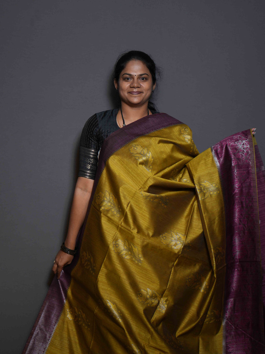 Jute Tussar Sarees Traditional Beauty / SKU318 – 14