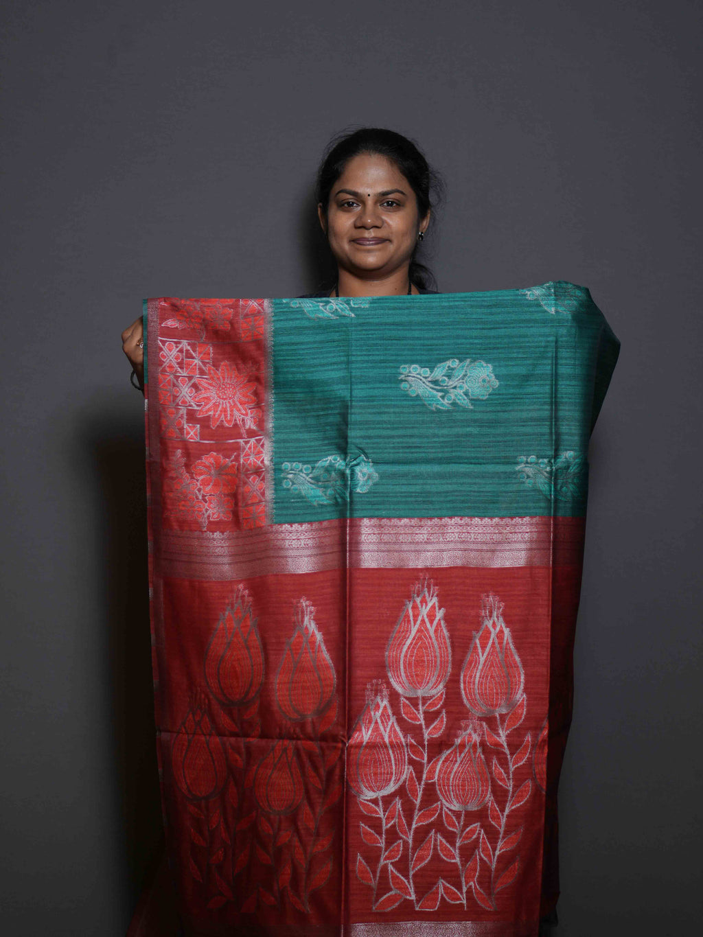 Jute Tussar Sarees Festive Charm / SKU318 – 19