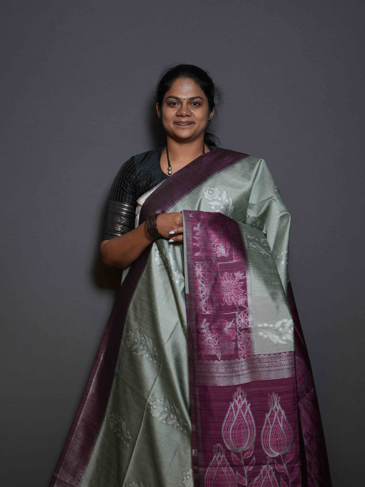 Jute Tussar Sarees Signature Grace / SKU318 – 23