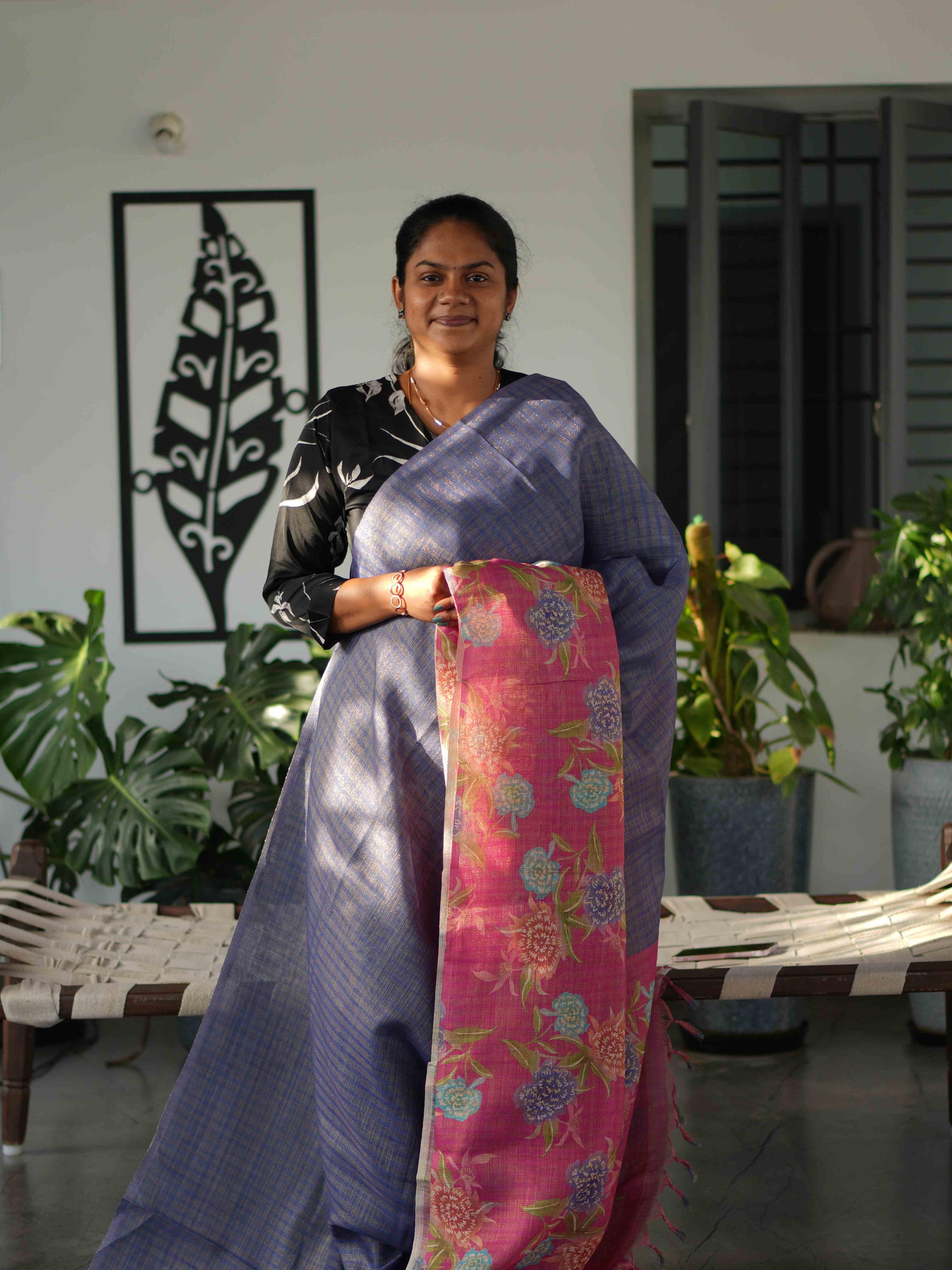 Linen Tissue Sarees Timeless Elegance / SKU241 – 1