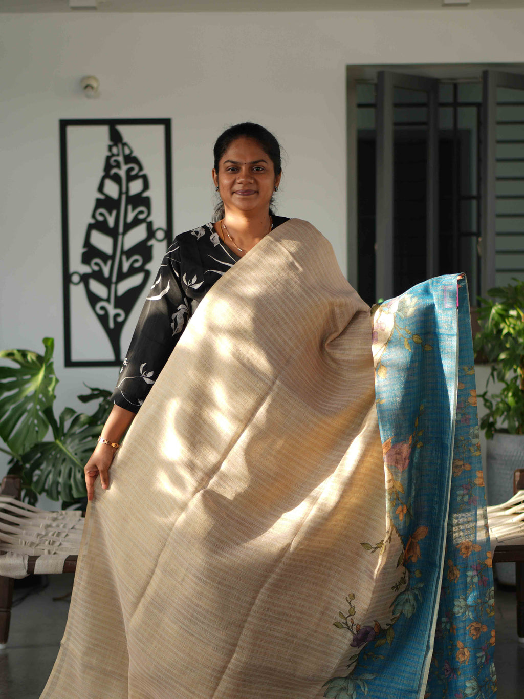 Linen Tissue Sarees Heritage Glow / SKU241 – 2