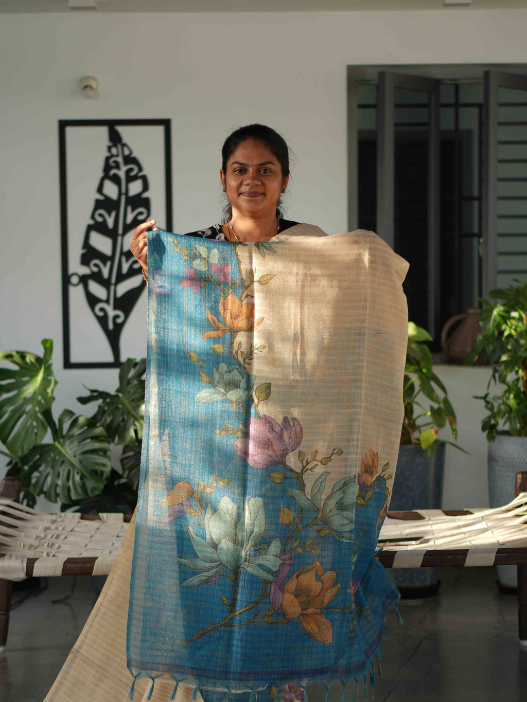 Linen Tissue Sarees Heritage Glow / SKU241 – 2