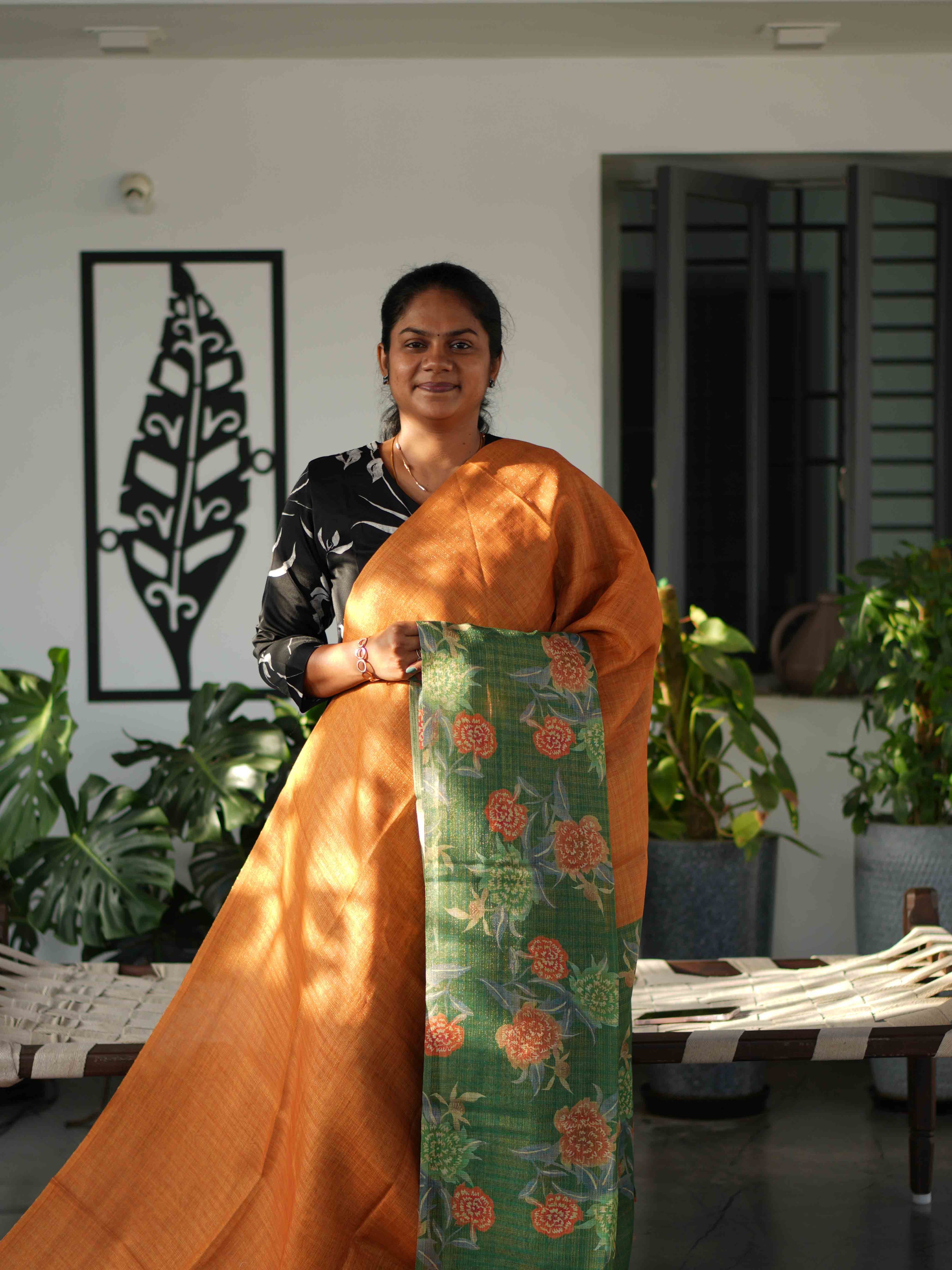 Linen Tissue Sarees Regal Harmony / SKU241 – 3
