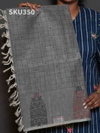 Handloom Cotton Sarees Timeless Texture / SKU350 – 4