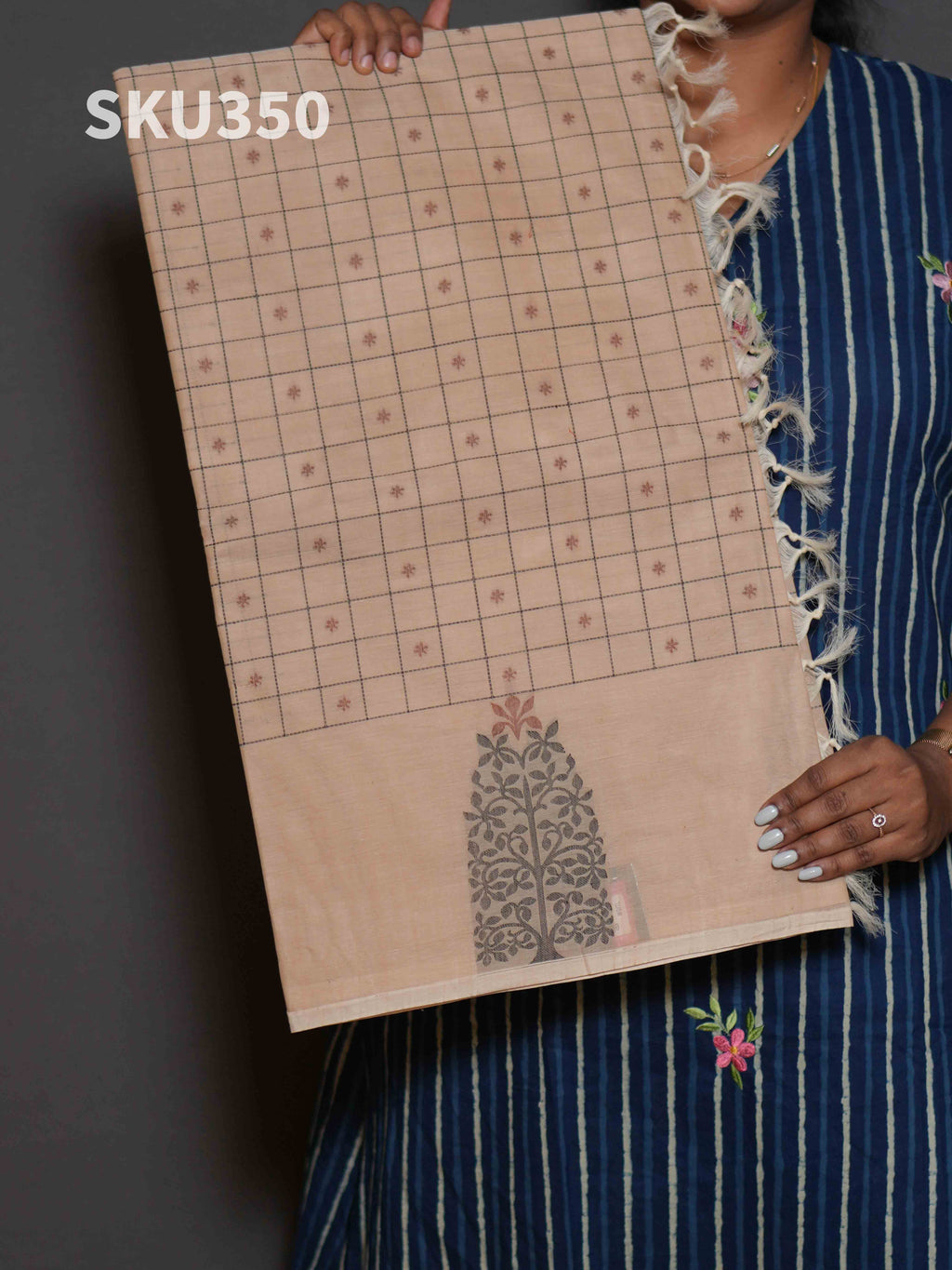 Handloom Cotton Sarees Signature Style / SKU350 – 6