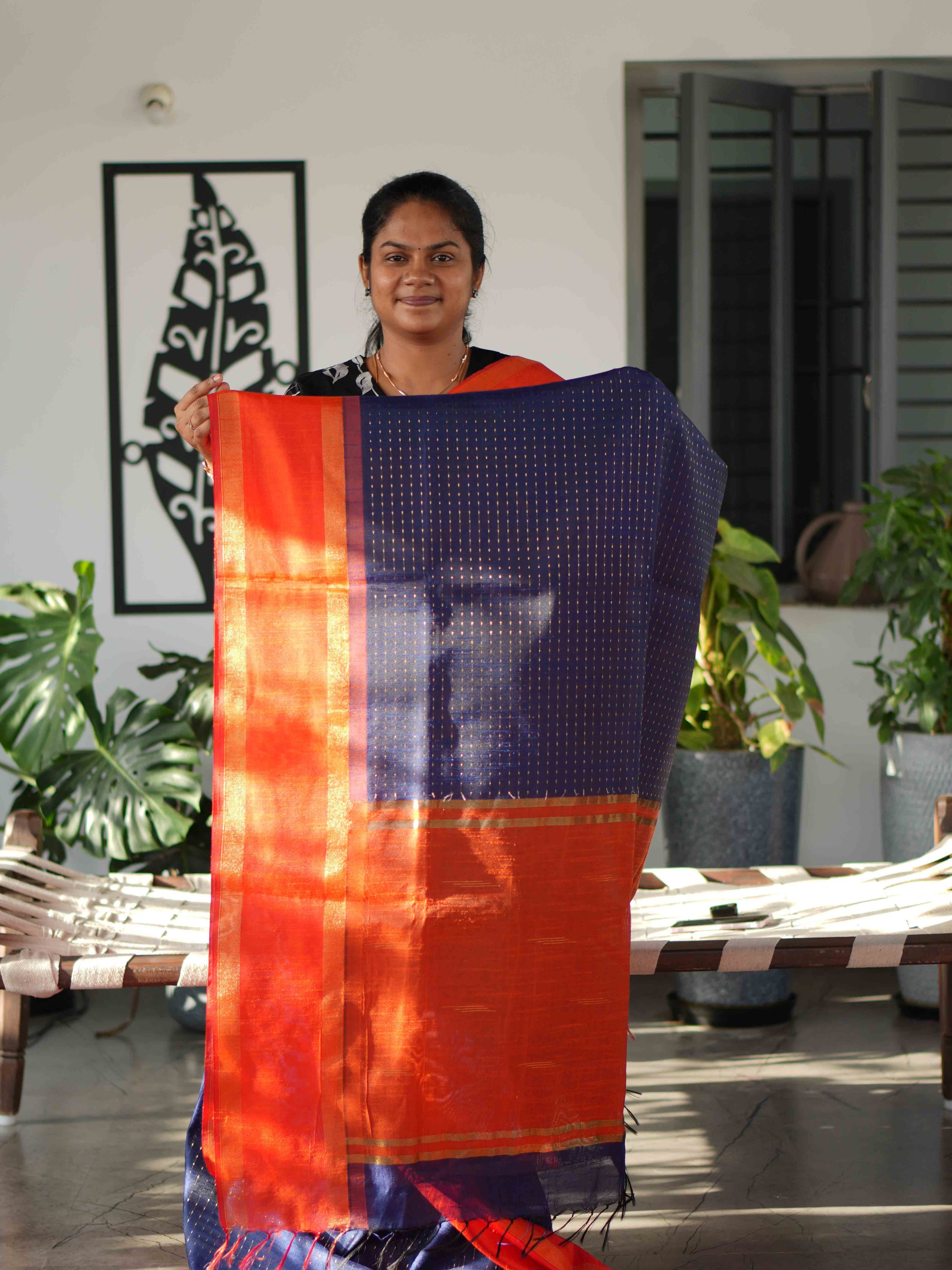 Raw Silk Sarees Elegant Majesty / SKU239 – 6