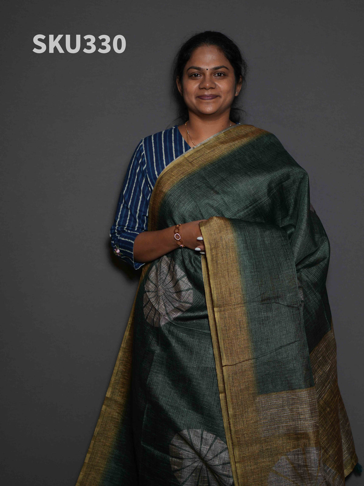 Jute Cotton Sarees Rustic Charm / SKU330 – 2
