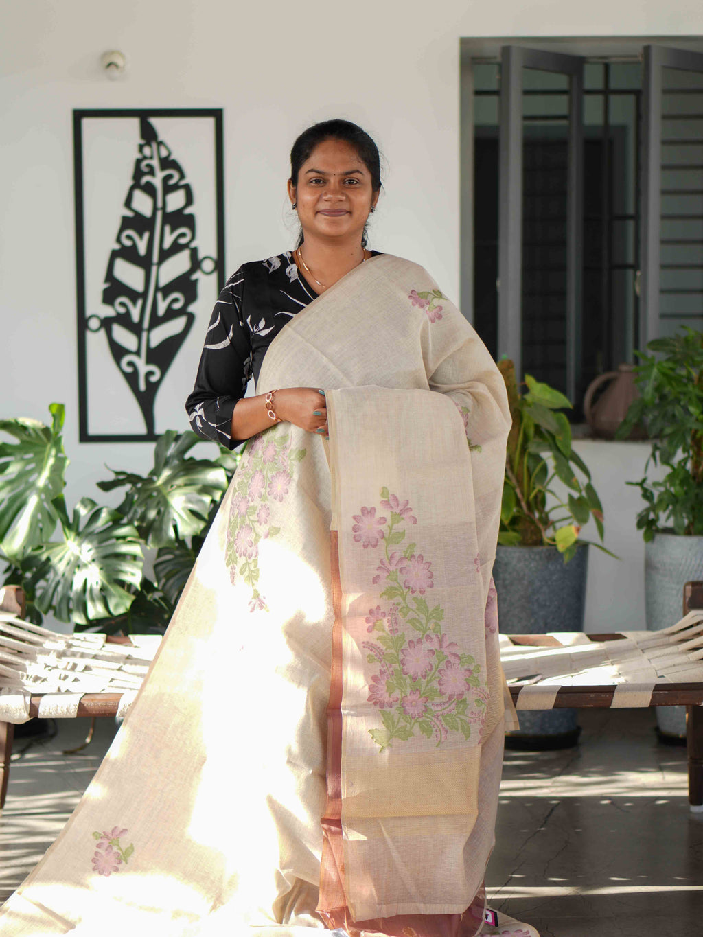 Bamboo Cotton Sarees Natural Elegance / SKU244 – 9