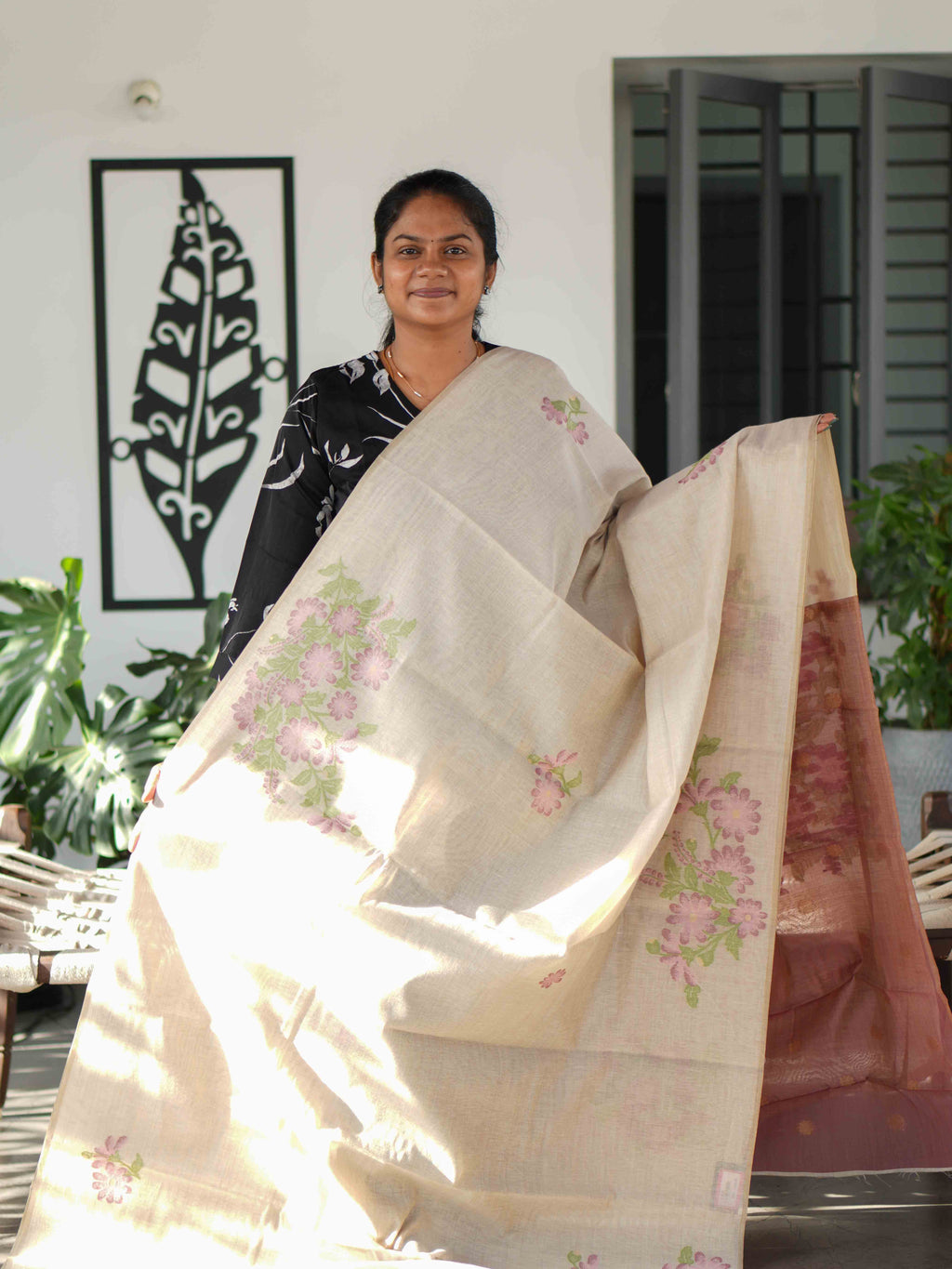 Bamboo Cotton Sarees Natural Elegance / SKU244 – 9