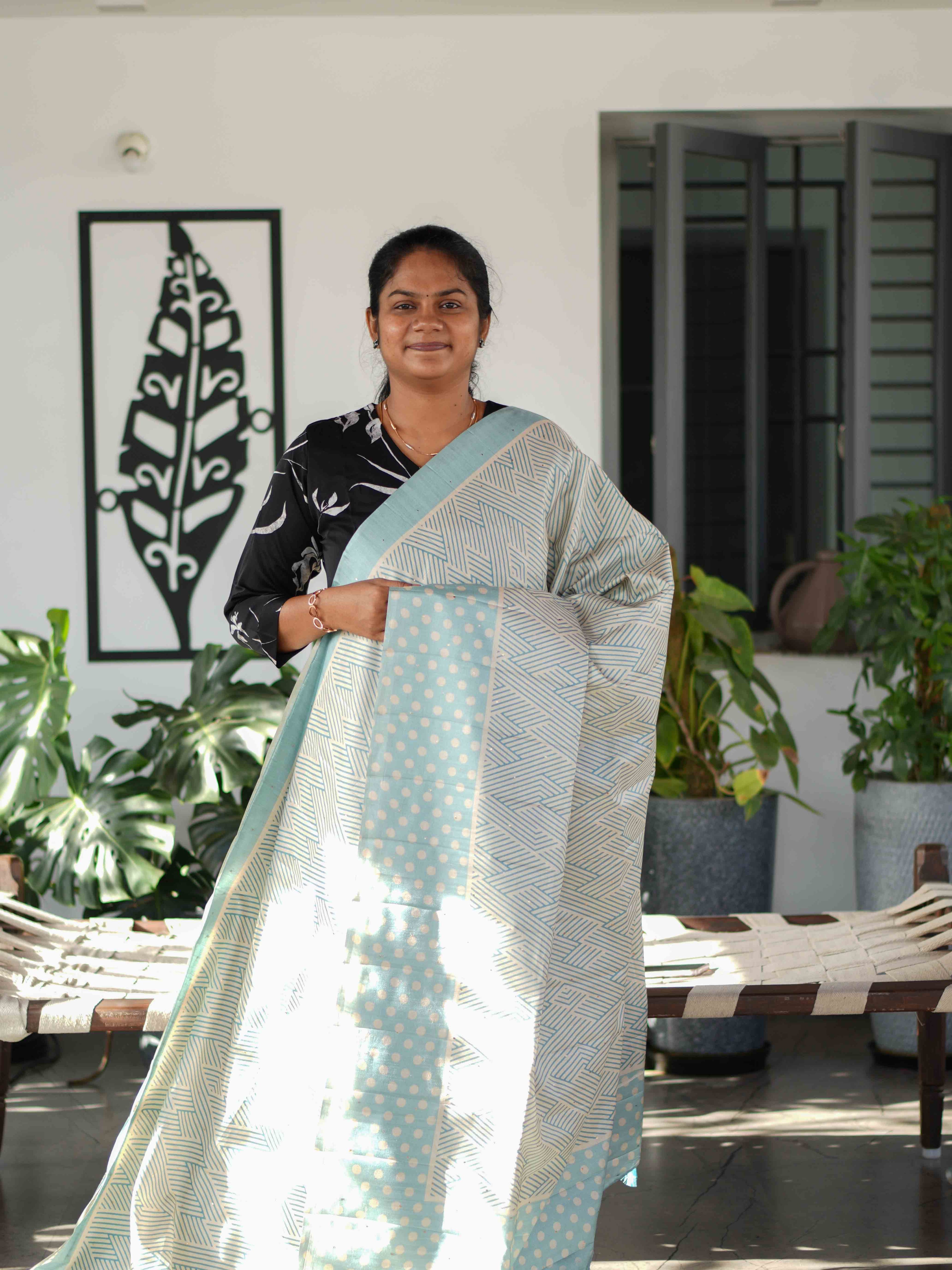 Semi Tussar Sarees Regal Harmony / SKU244 – 6