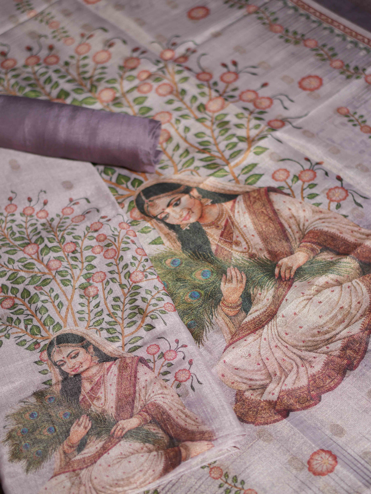 Tissue Linen Salwar Materials Subtle Glow / SKU312 – 9