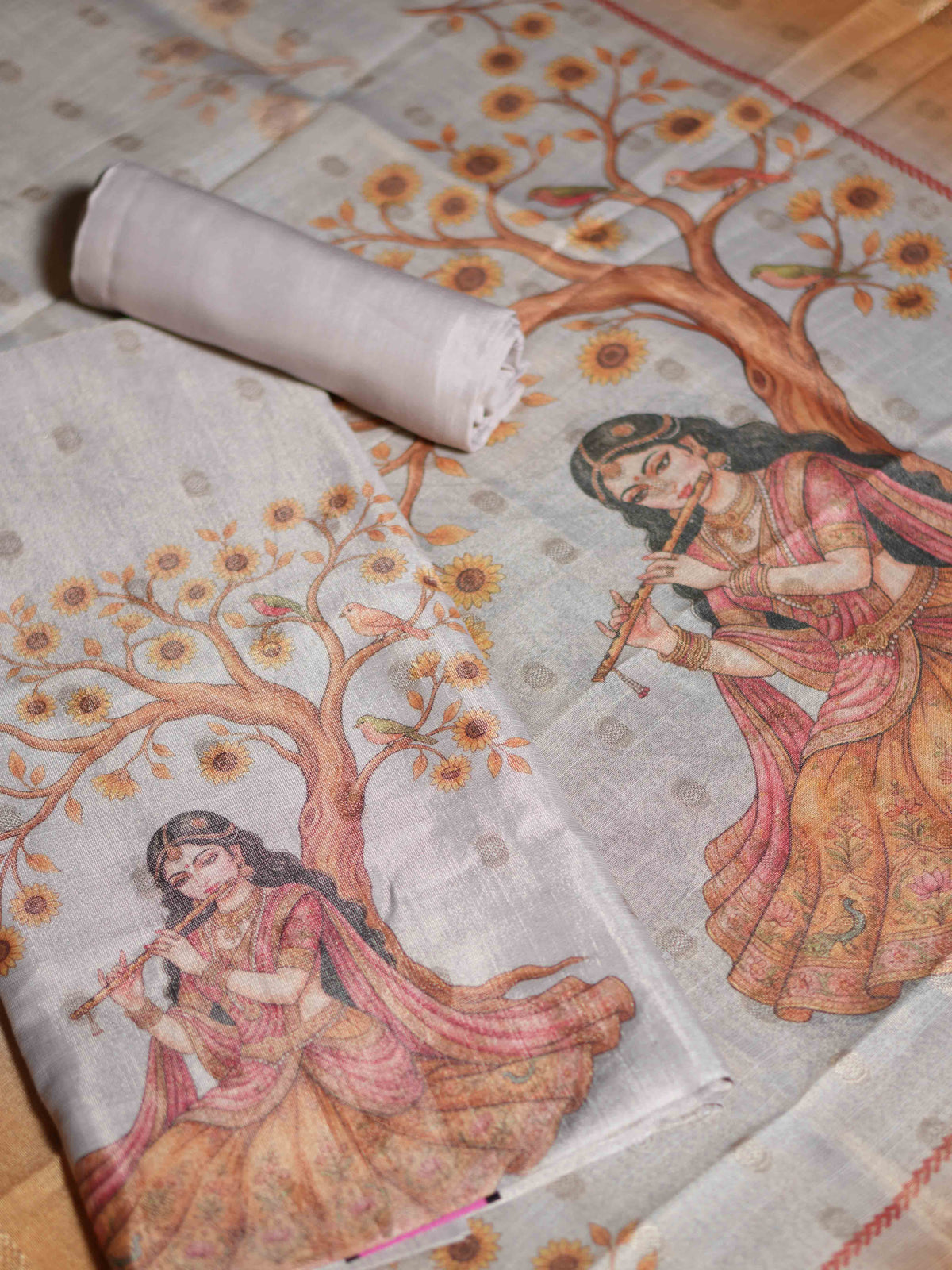 Tissue Linen Salwar Materials Refined Grace / SKU312 – 7