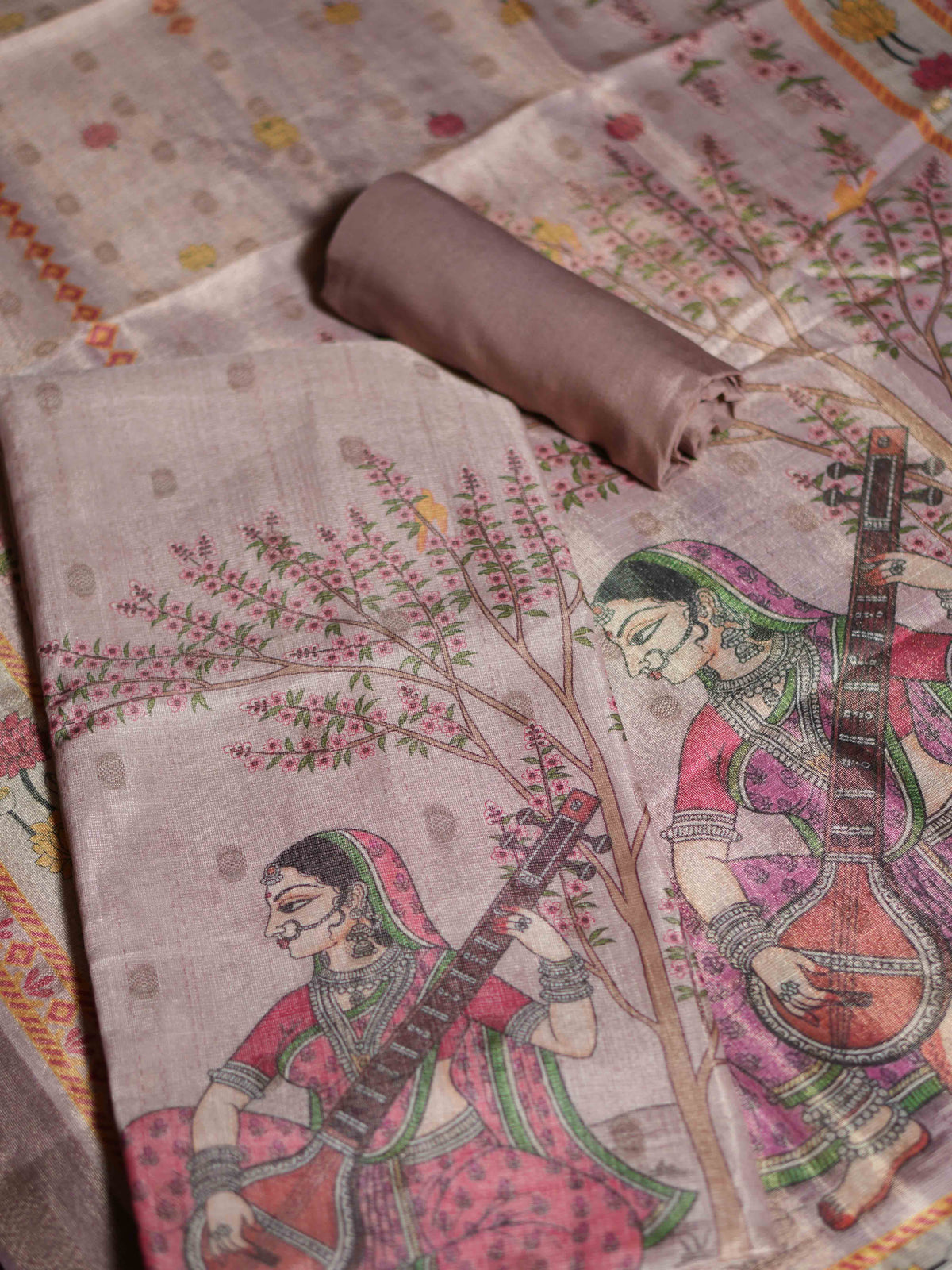 Tissue Linen Salwar Materials Graceful Texture / SKU312 – 3