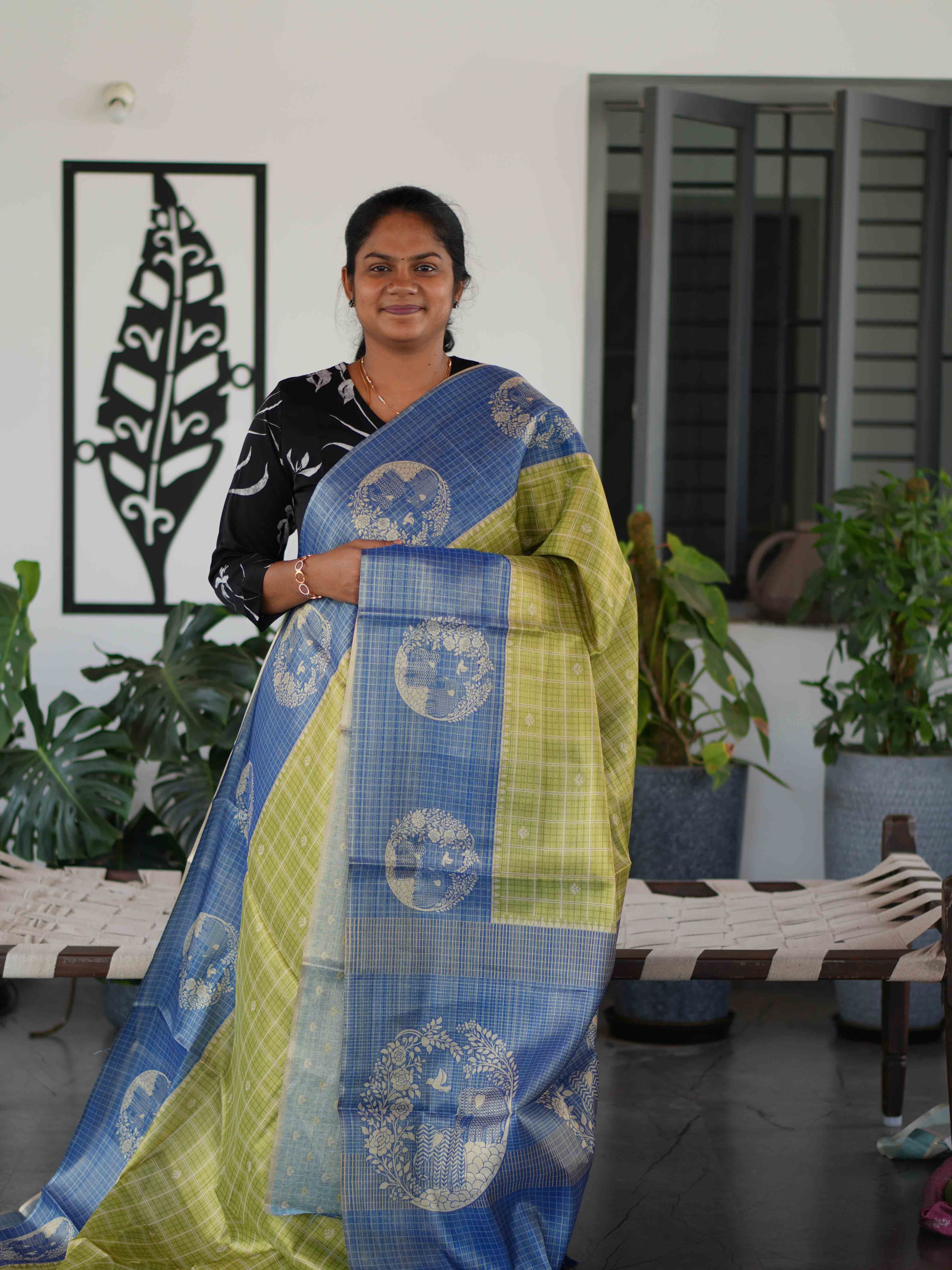 Linen Tissue Sarees Classic Radiance / SKU255 – 2