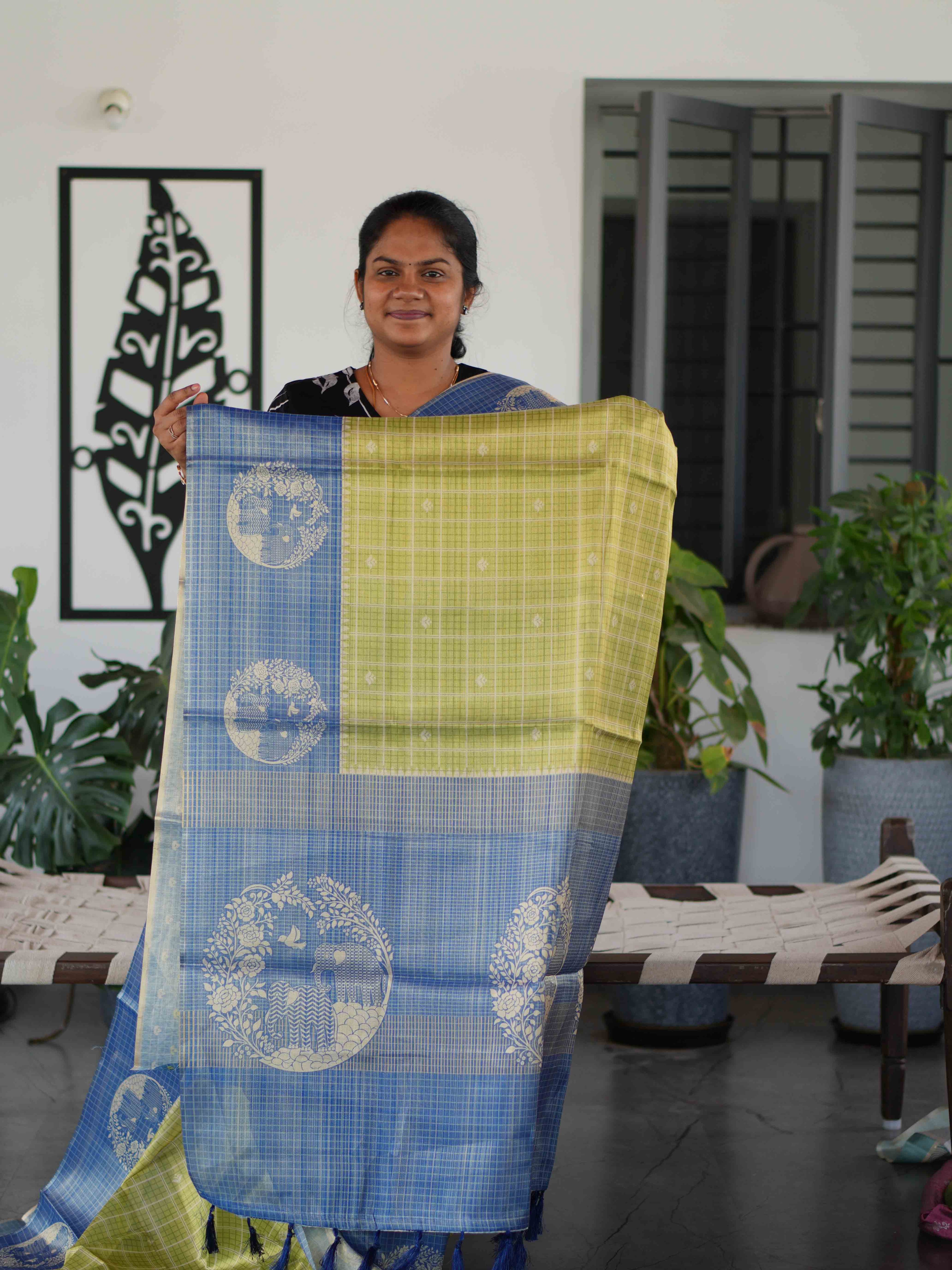 Linen Tissue Sarees Classic Radiance / SKU255 – 2