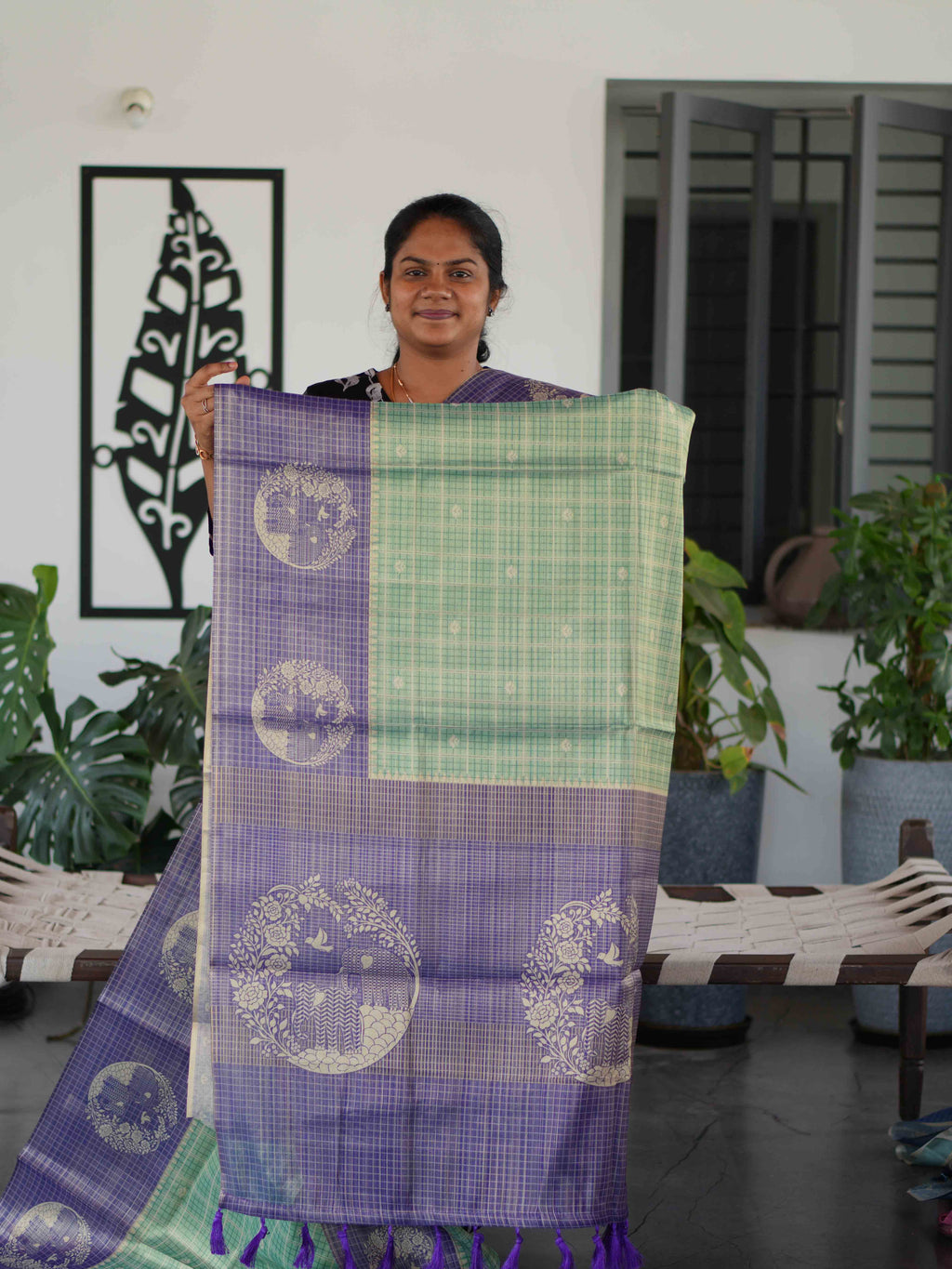 Linen Tissue Sarees Graceful Weave / SKU255 – 3