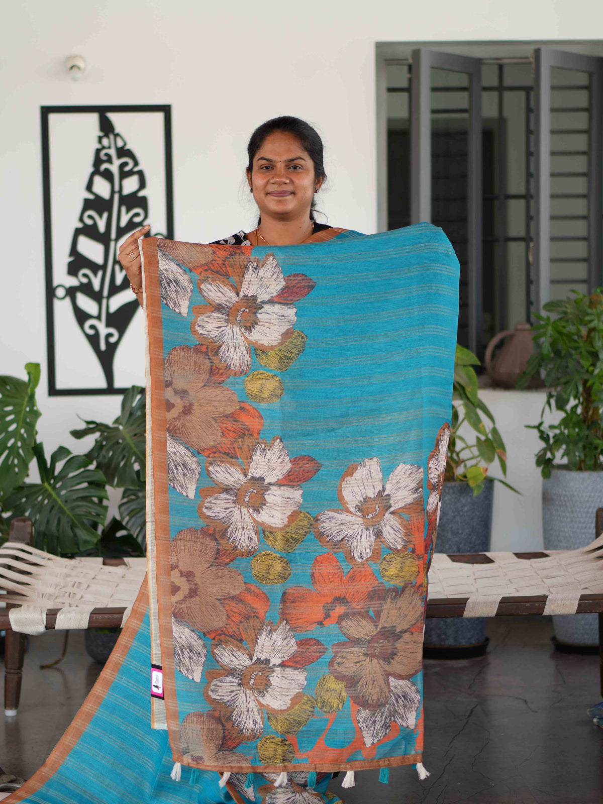 Jari Linen Sarees Classic Grace / SKU252 – 2