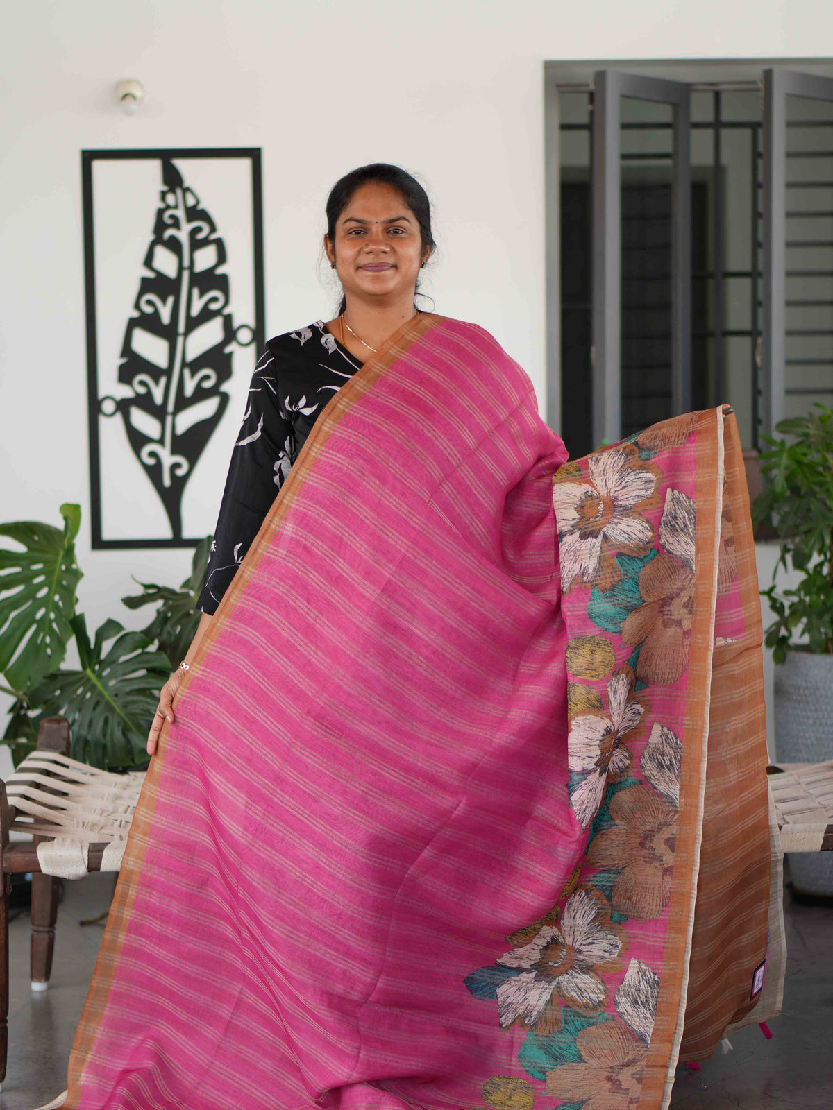 Jari Linen Sarees Timeless Charm / SKU252 – 3