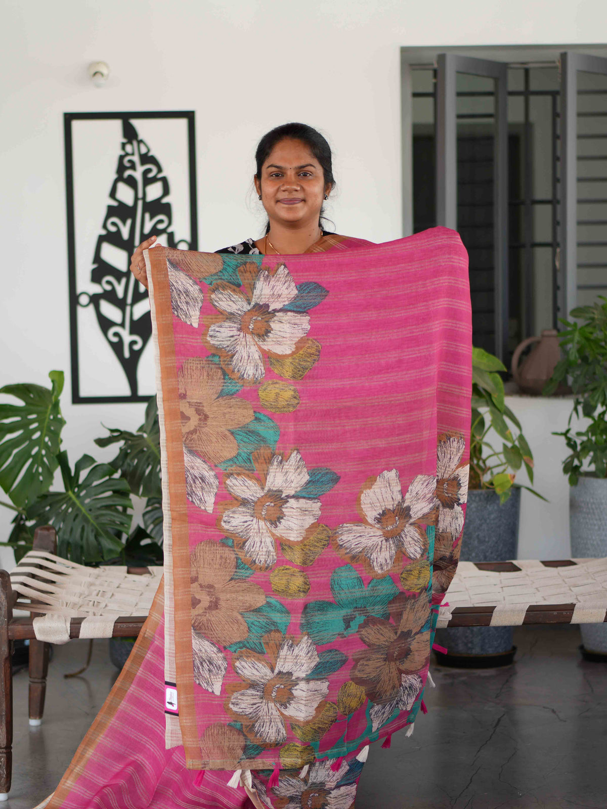 Jari Linen Sarees Timeless Charm / SKU252 – 3