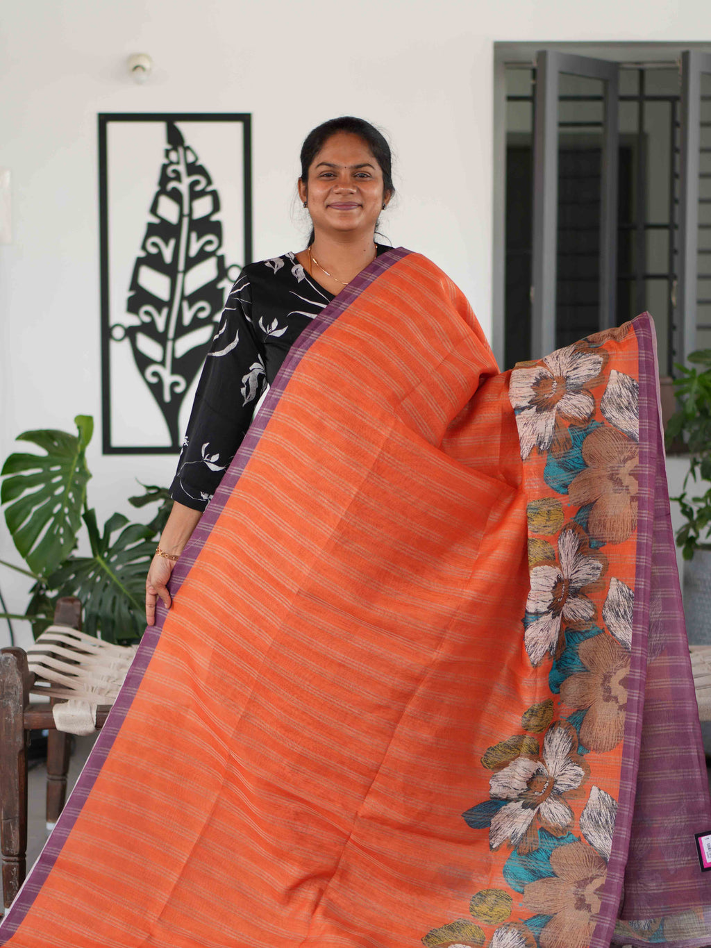 Jari Linen Sarees Refined Texture / SKU252 – 4