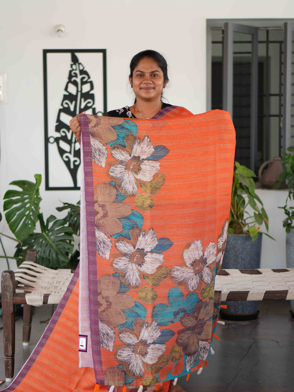 Jari Linen Sarees Refined Texture / SKU252 – 4