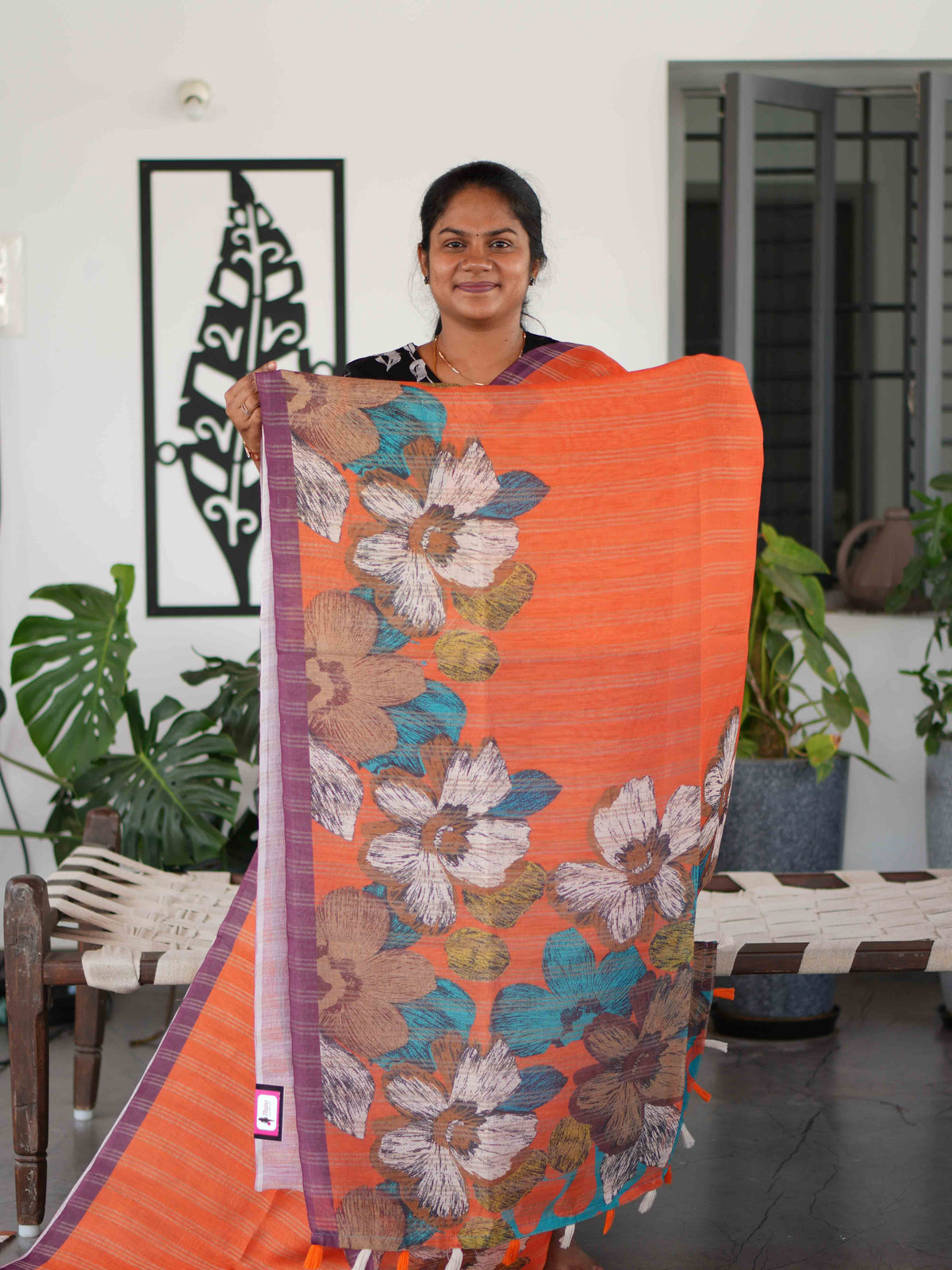 Jari Linen Sarees Refined Texture / SKU252 – 4