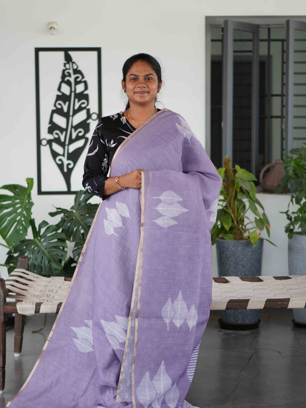 Linen Cotton Sarees Breezy Grace / SKU259 – 1