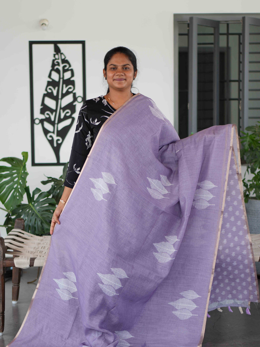 Linen Cotton Sarees Breezy Grace / SKU259 – 1