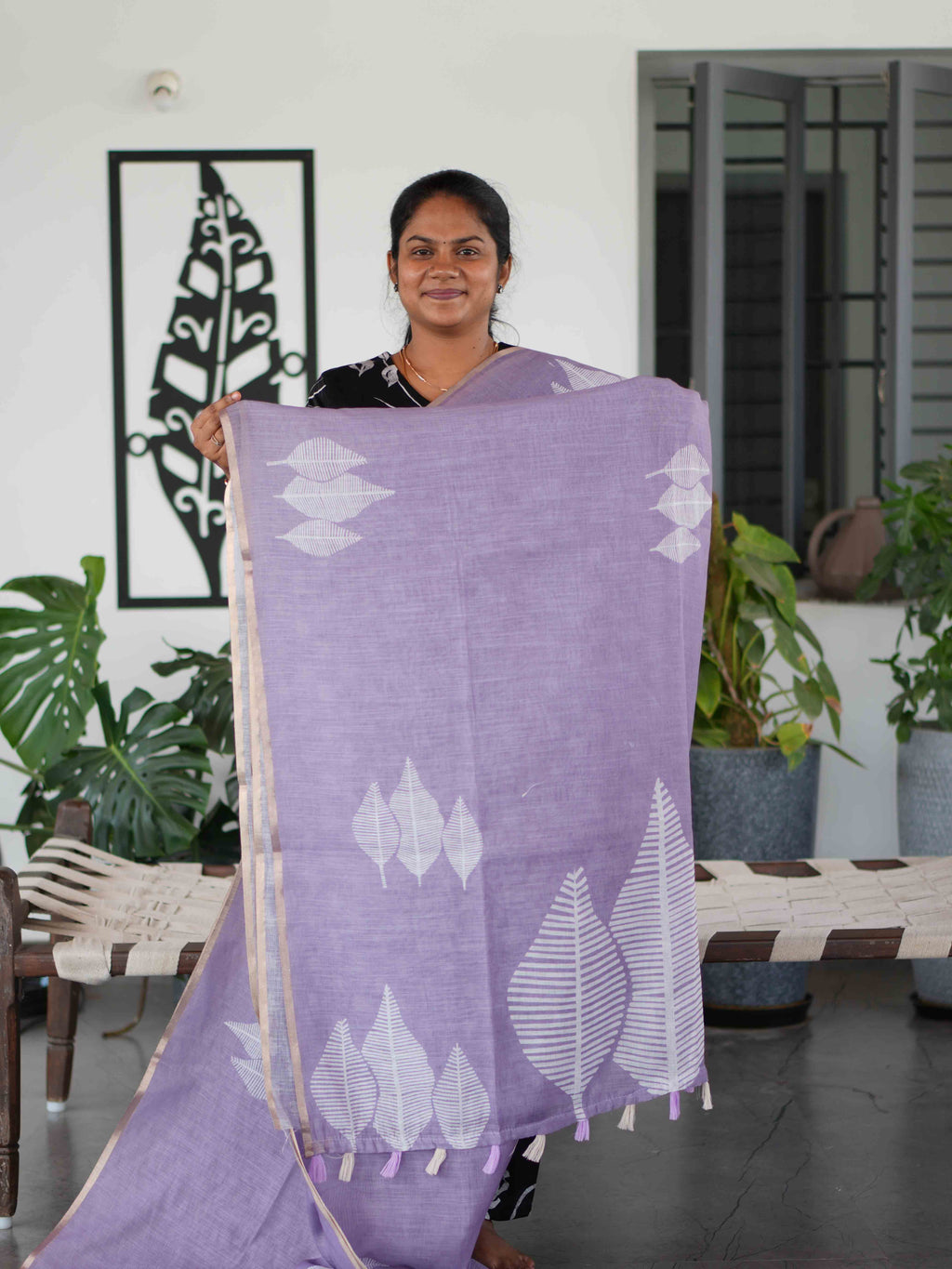 Linen Cotton Sarees Breezy Grace / SKU259 – 1