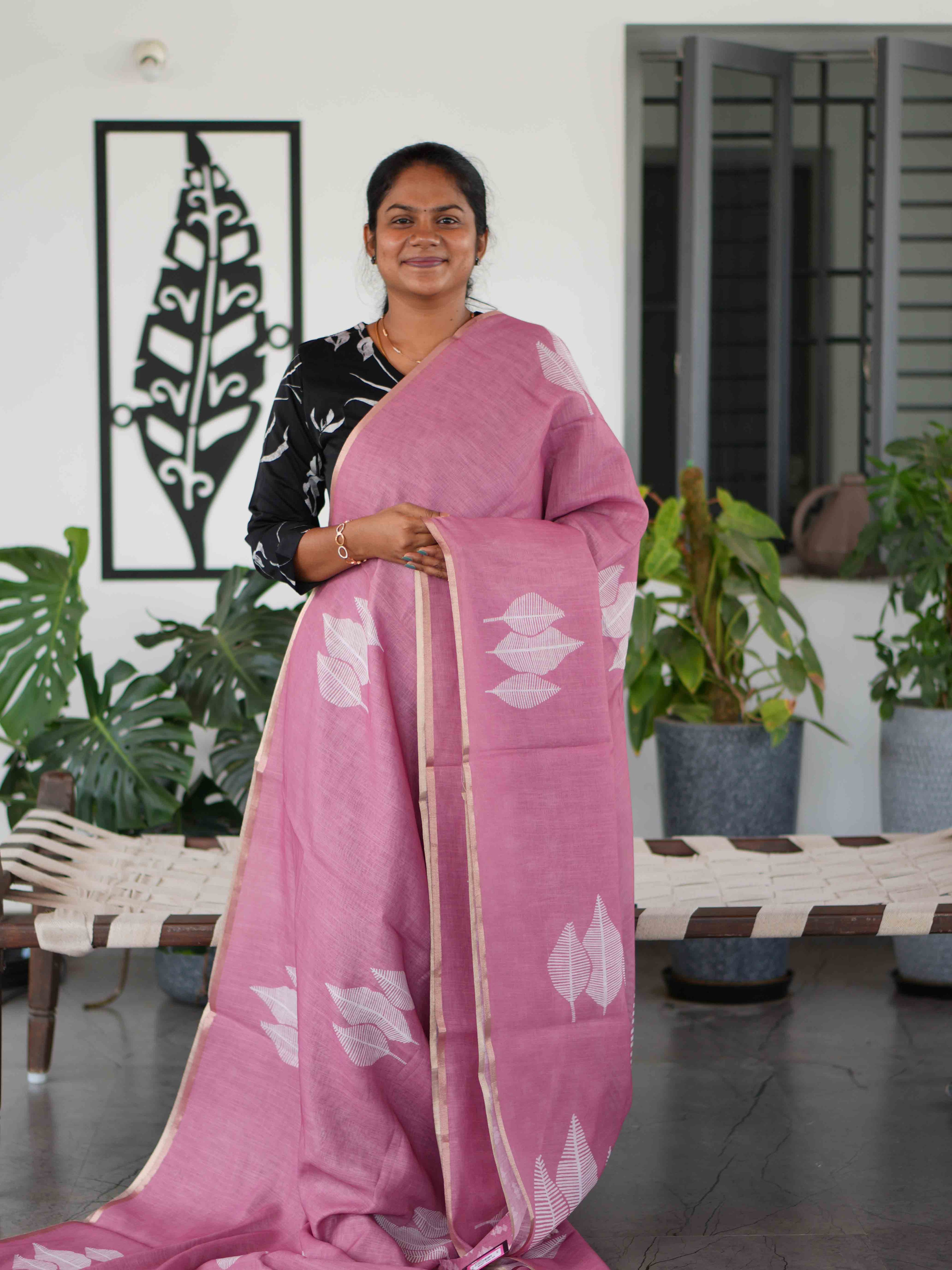 Linen Cotton Sarees Classic Comfort / SKU259 – 2