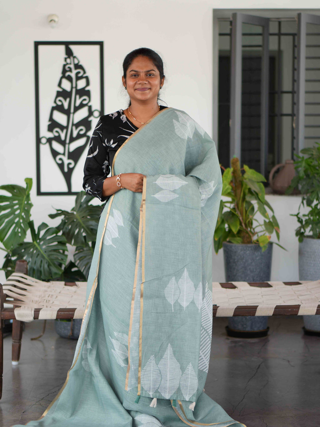 Linen Cotton Sarees Natural Elegance / SKU259 – 3