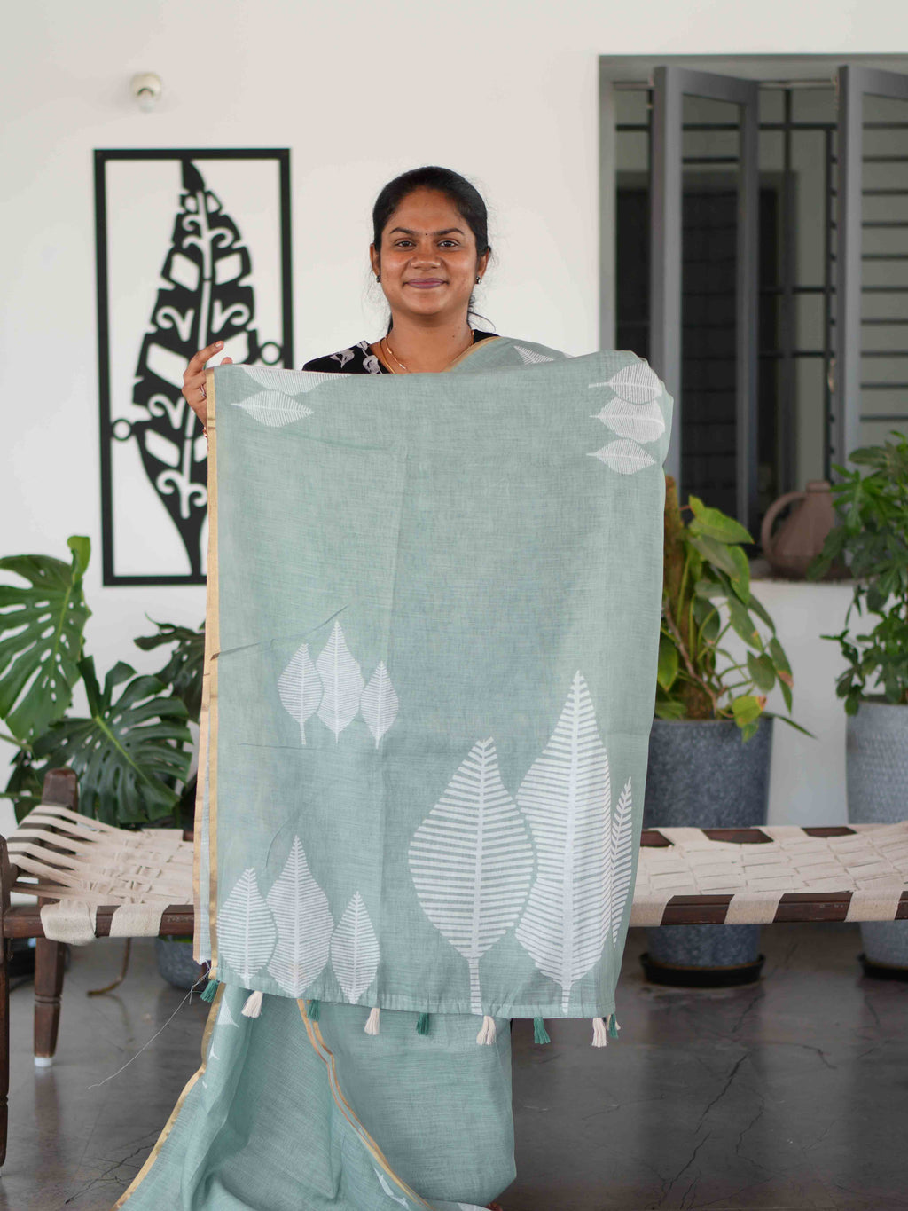 Linen Cotton Sarees Natural Elegance / SKU259 – 3