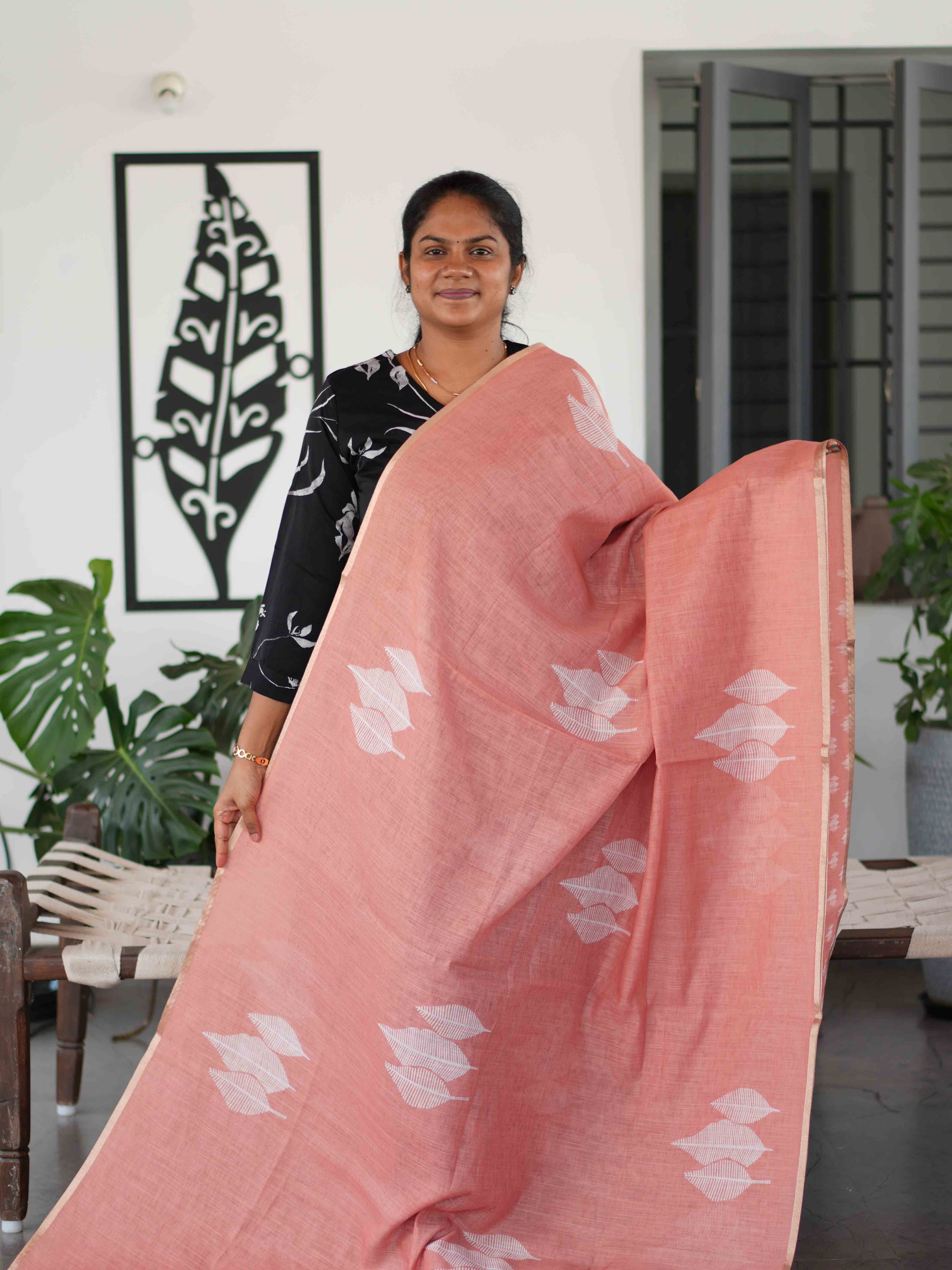 Linen Cotton Sarees Refined Weave / SKU259 – 4