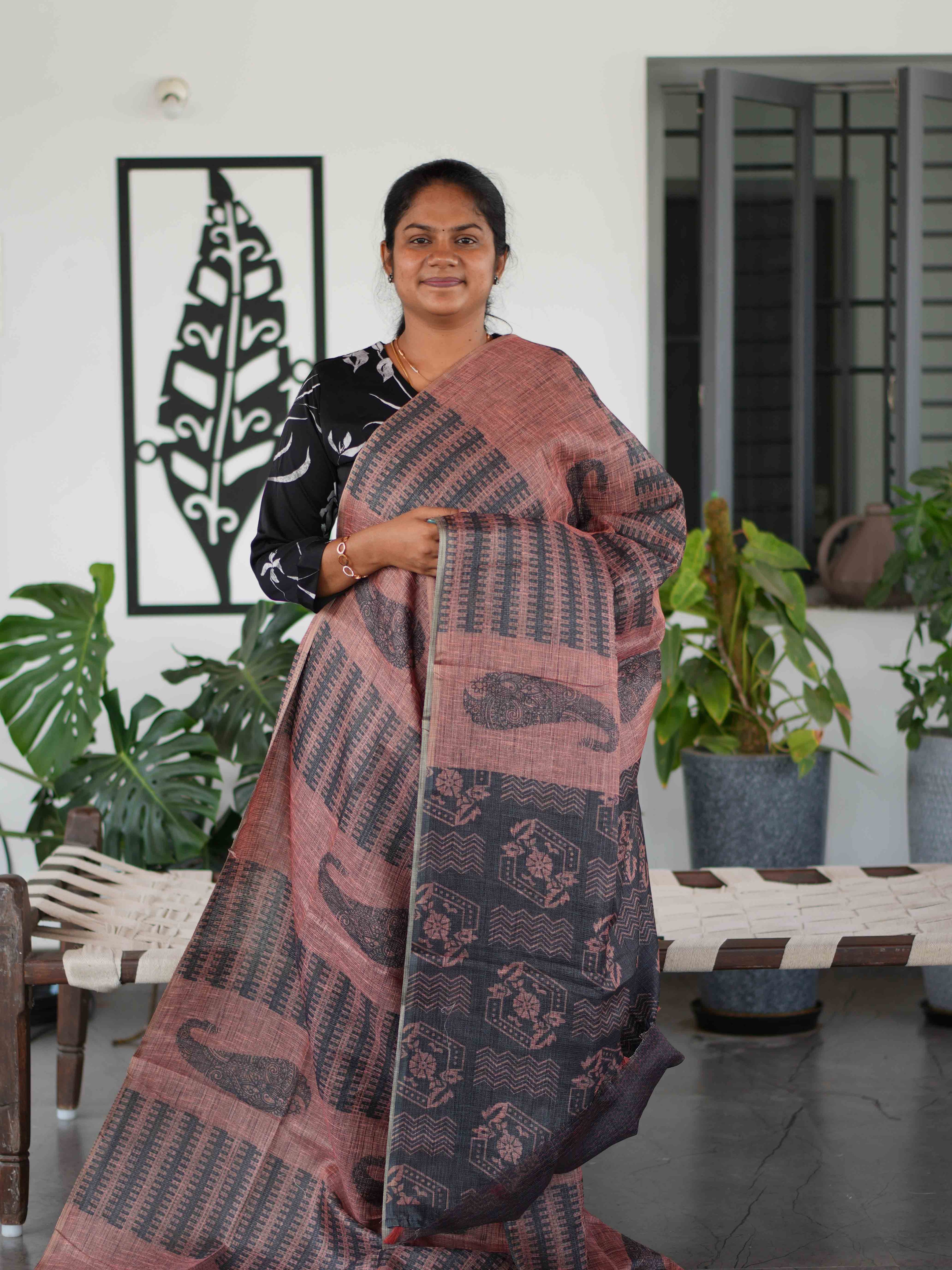 Jute Kota Sarees Elegant Texture / SKU165 – 8
