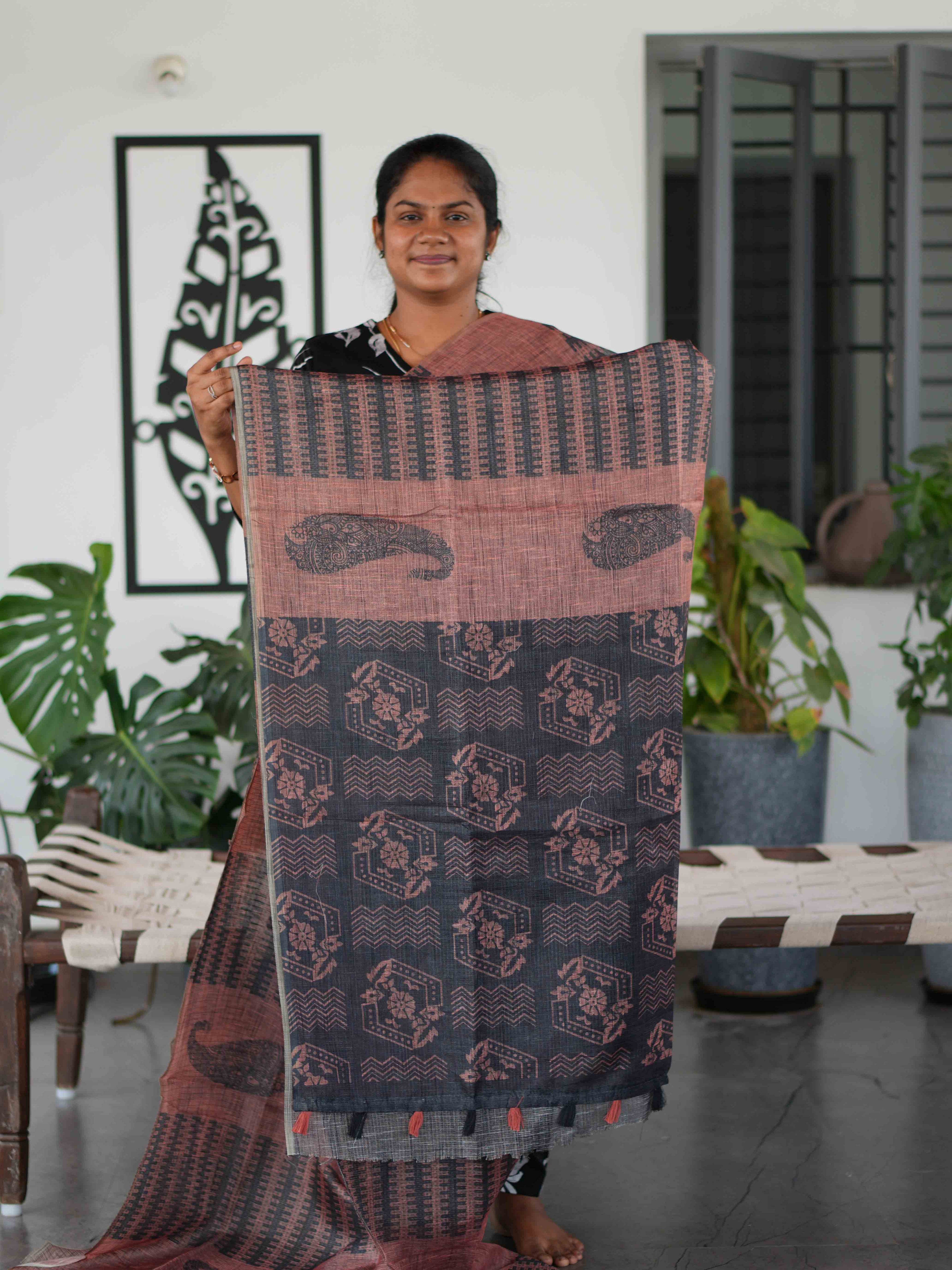 Jute Kota Sarees Elegant Texture / SKU165 – 8