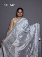 Embroidery Butter Silk Sarees Royal Grace / SKU347 – 1