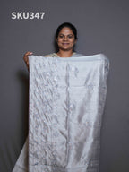 Embroidery Butter Silk Sarees Royal Grace / SKU347 – 1