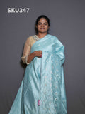Embroidery Butter Silk Sarees Classic Charm / SKU347 – 2