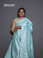 Embroidery Butter Silk Sarees Classic Charm / SKU347 – 2