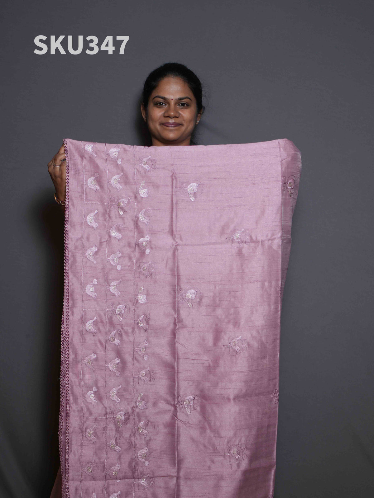 Embroidery Butter Silk Sarees Festive Radiance / SKU347 – 4