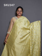 Embroidery Butter Silk Sarees Timeless Beauty / SKU347 – 5