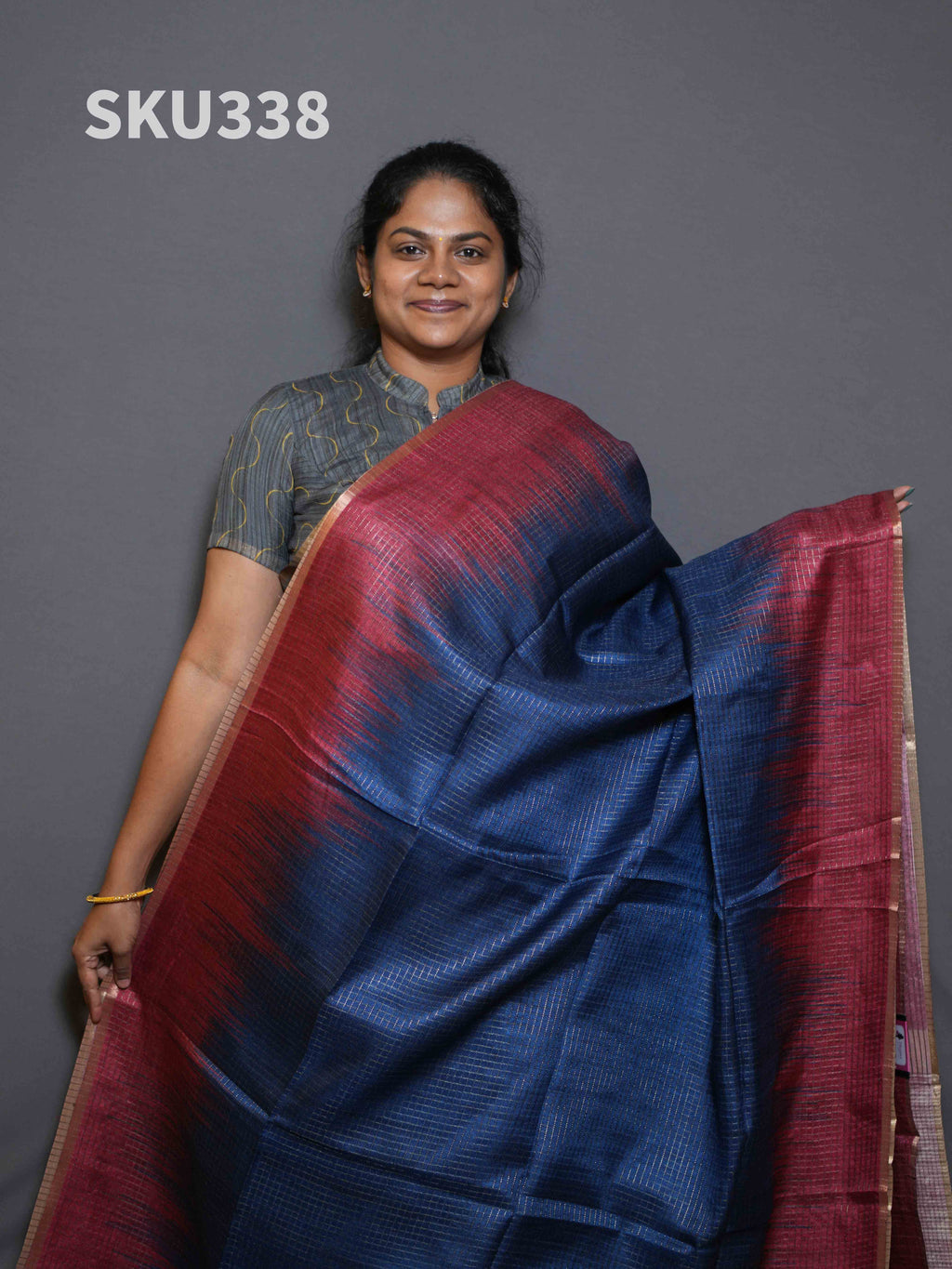 Mini Gulabi Dori Sarees Graceful Texture / SKU338 – 4